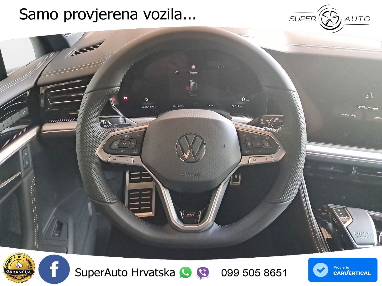 Volkswagen Touareg 3.0 V6 TDI (286 KS) 4MOTION Tiptronic ZRAČNI+ACC+GR SJED+KAM+PANO
