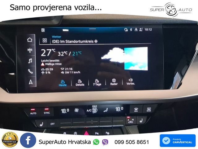 Audi A3 Limuzina 35 TFSI (150 KS) S tronic advanced LED+GR SJED+ACC