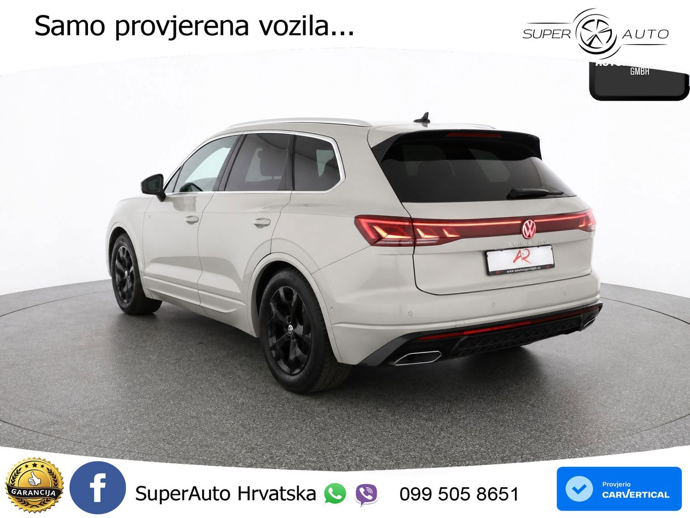 Volkswagen Touareg 3.0 V6 TDI (231 KS) 4MOTION Tiptronic R-Line ZRAČNI+ACC+4xGR SJED+KAM