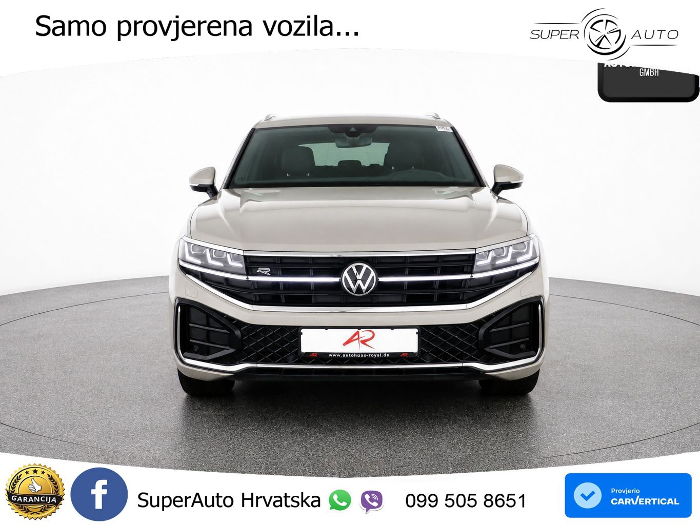 Volkswagen Touareg 3.0 V6 TDI (231 KS) 4MOTION Tiptronic R-Line ZRAČNI+ACC+4xGR SJED+KAM