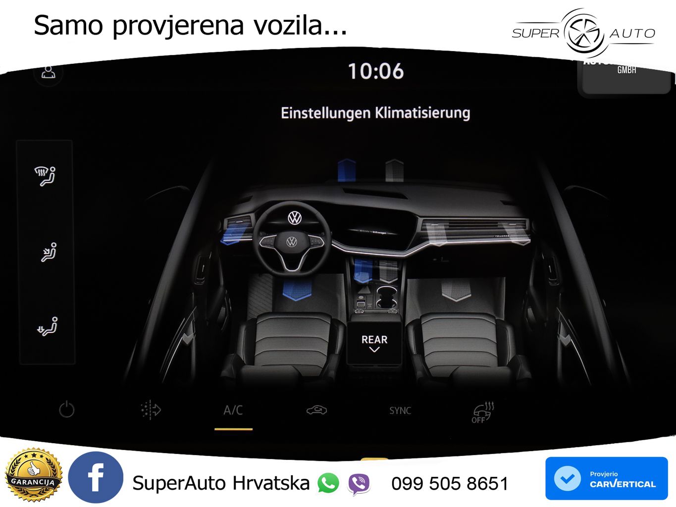 Volkswagen Touareg 3.0 V6 TDI (231 KS) 4MOTION Tiptronic R-Line ZRAČNI+ACC+4xGR SJED+KAM