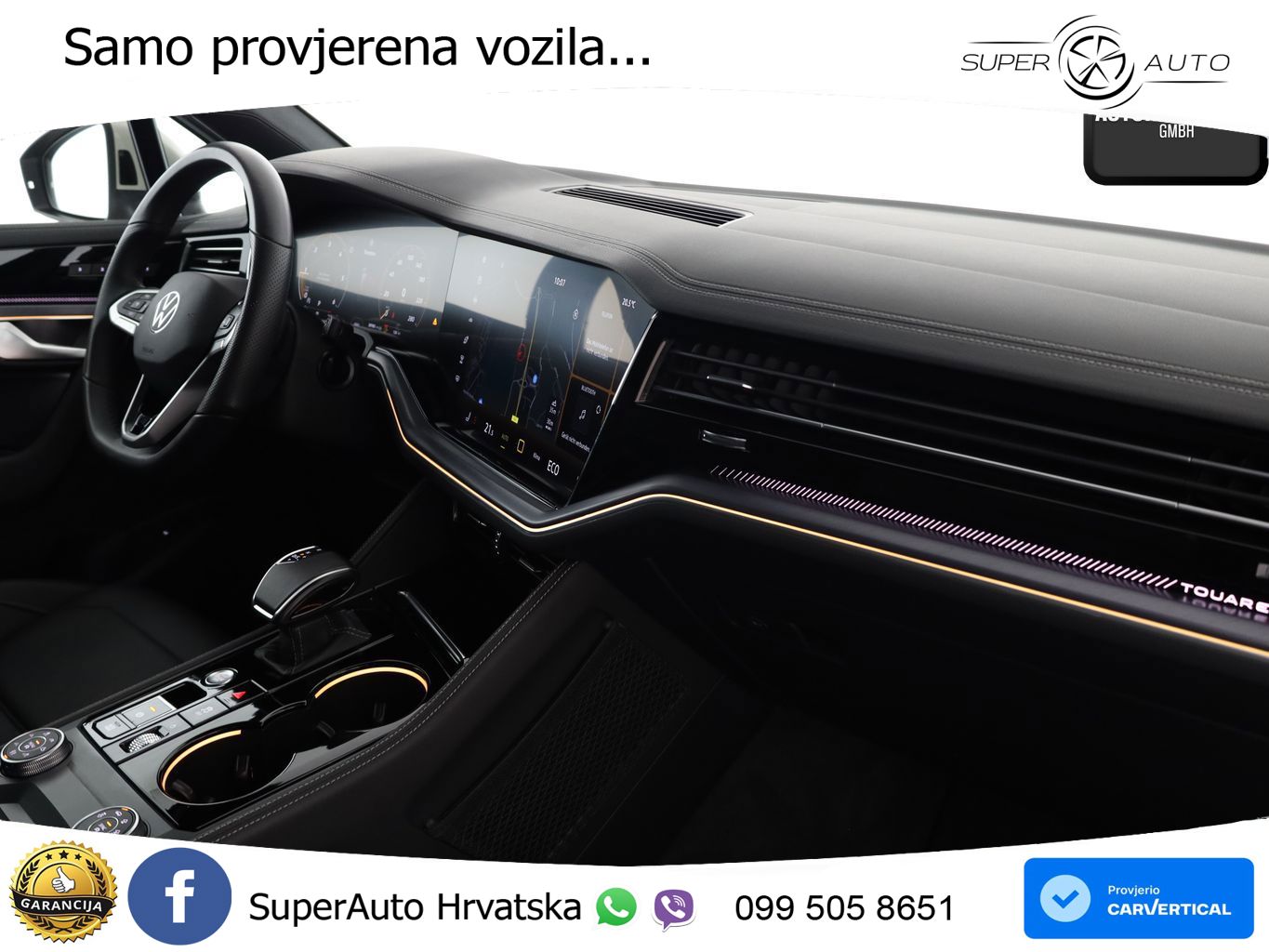 Volkswagen Touareg 3.0 V6 TDI (231 KS) 4MOTION Tiptronic R-Line ZRAČNI+ACC+4xGR SJED+KAM