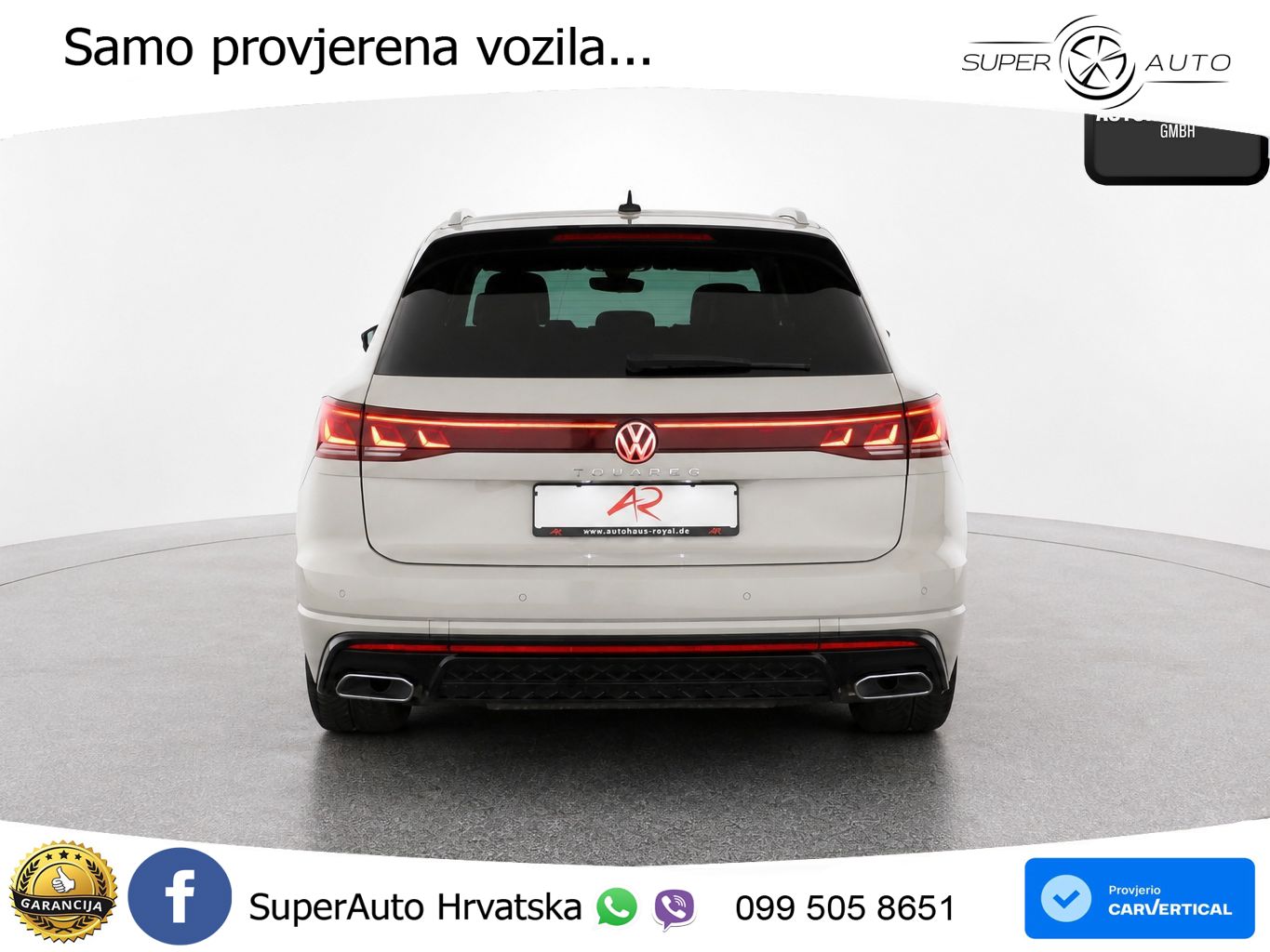 Volkswagen Touareg 3.0 V6 TDI (231 KS) 4MOTION Tiptronic R-Line ZRAČNI+ACC+4xGR SJED+KAM