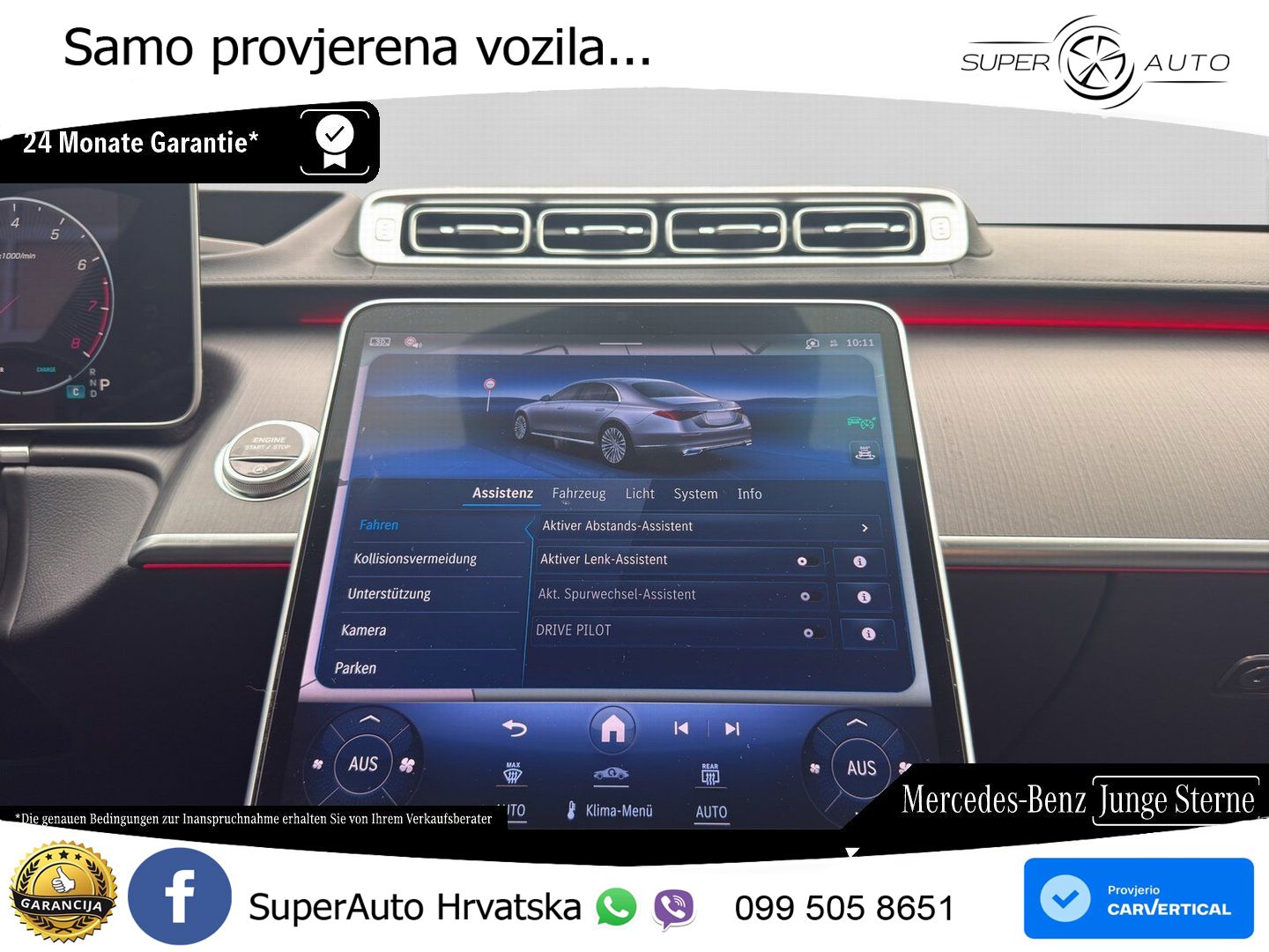 Mercedes S 500 (449 KS) EQ Boost 4MATIC 9G-TRONIC AMG ACC+HEAD+4xGR SJED+360+PANO