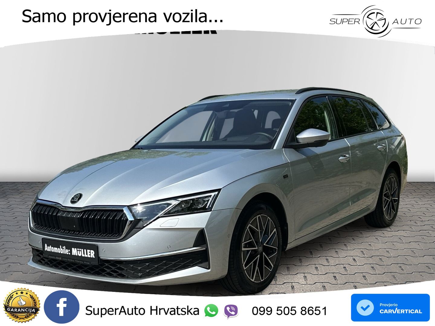 Škoda Octavia Combi 2.0 TDI (150 KS) DSG MATRIX+GR SJED+KAM