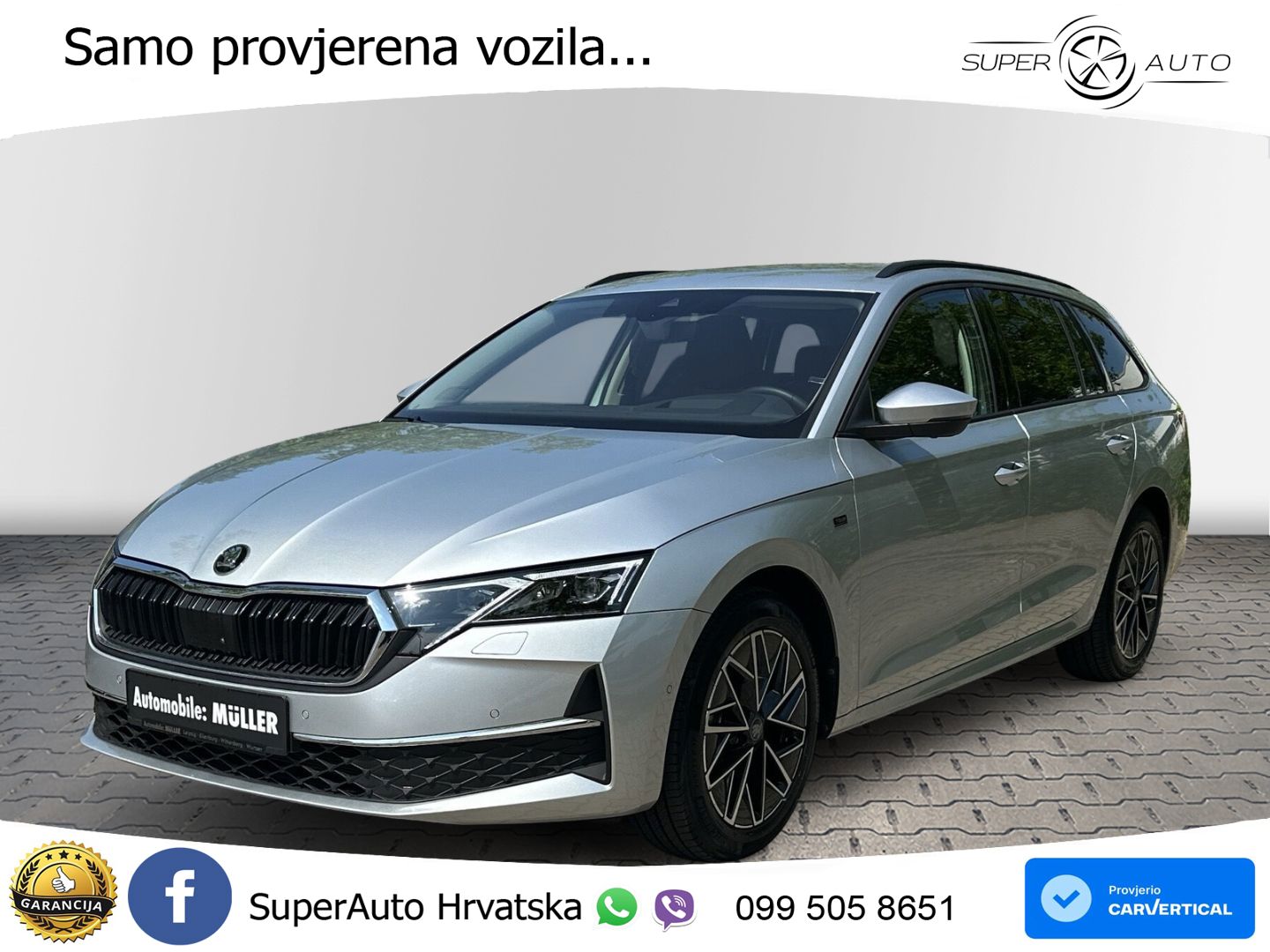 Škoda Octavia Combi 2.0 TDI (150 KS) DSG MATRIX+GR SJED+KAM