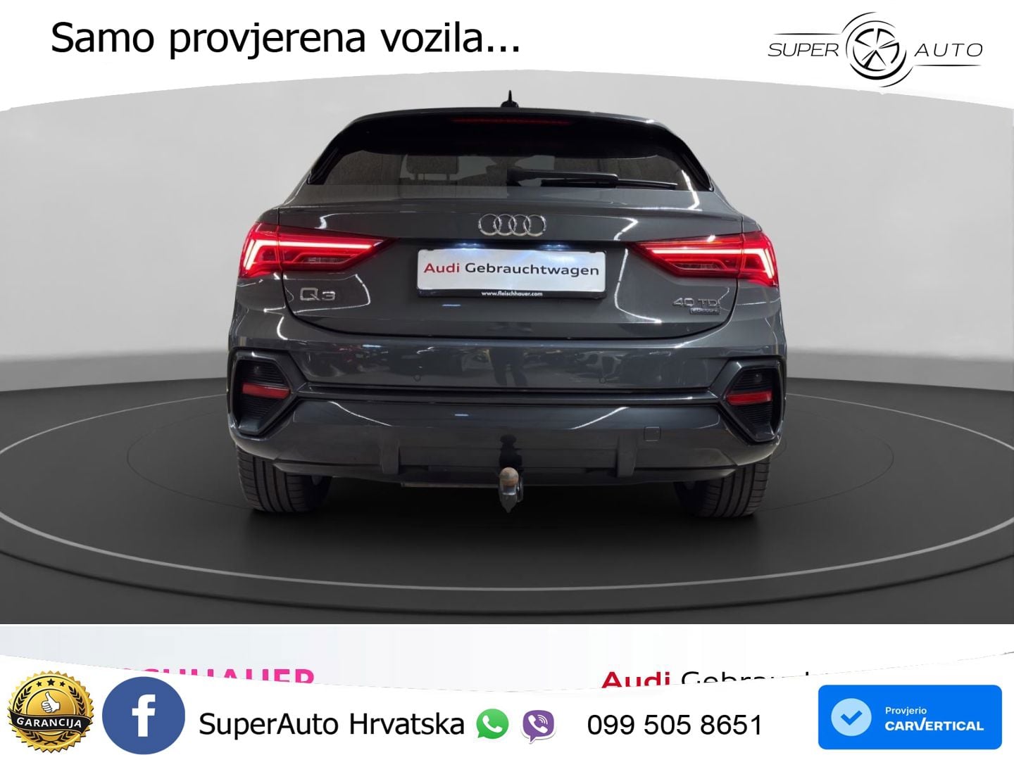 Audi Q3 Sportback 40 TDI (200 KS) quattro S tronic LED+ACC