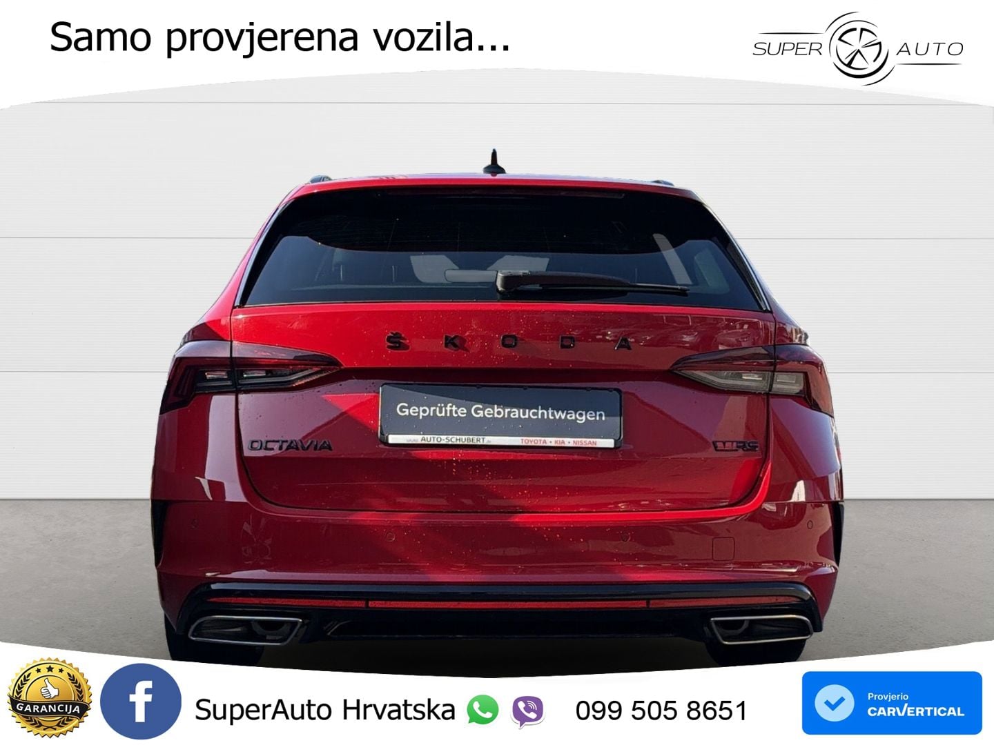 Škoda Octavia Combi RS 2.0 TSI (245 KS) DSG LED+GR SJED+ACC
