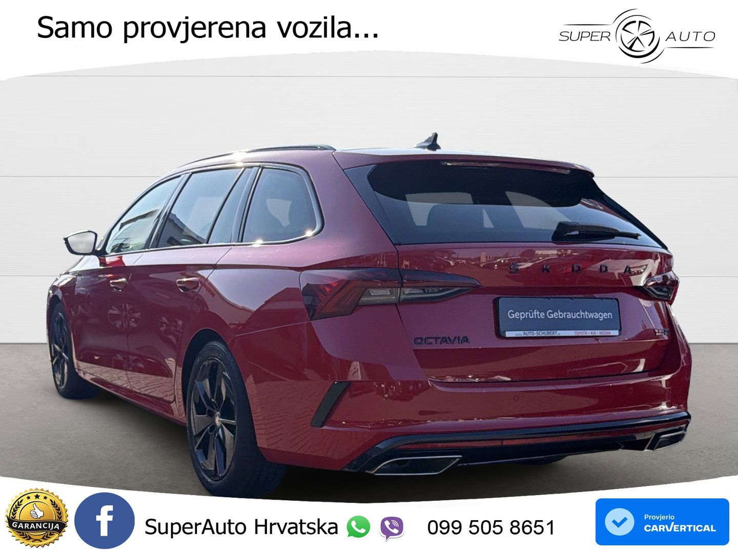 Škoda Octavia Combi RS 2.0 TSI (245 KS) DSG LED+GR SJED+ACC