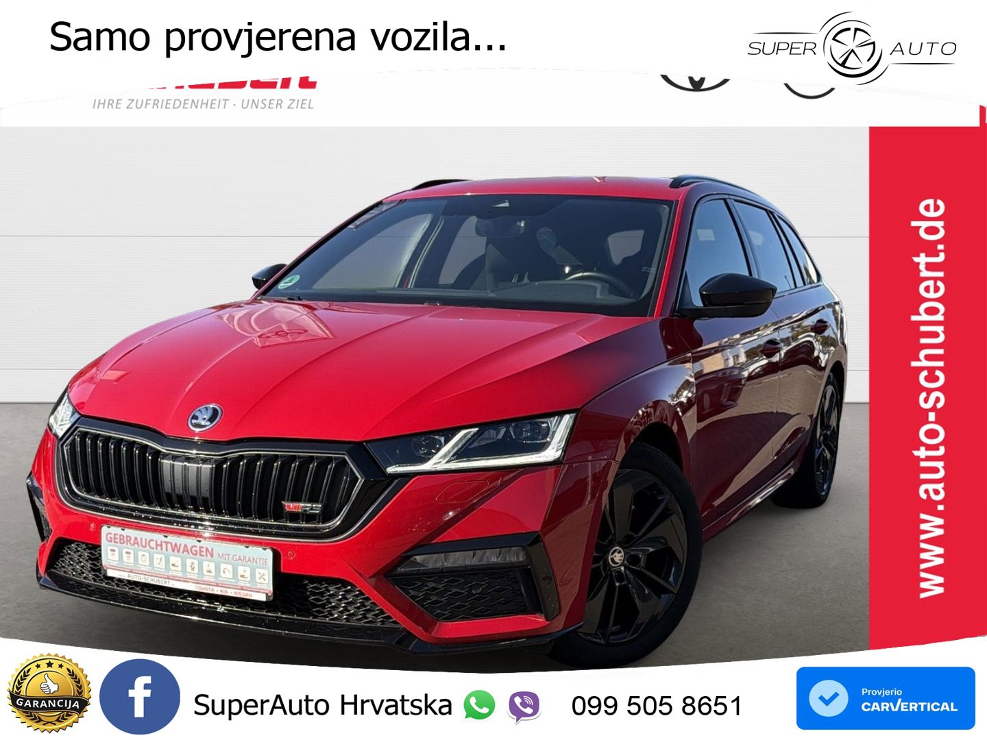 Škoda Octavia Combi RS 2.0 TSI (245 KS) DSG LED+GR SJED+ACC