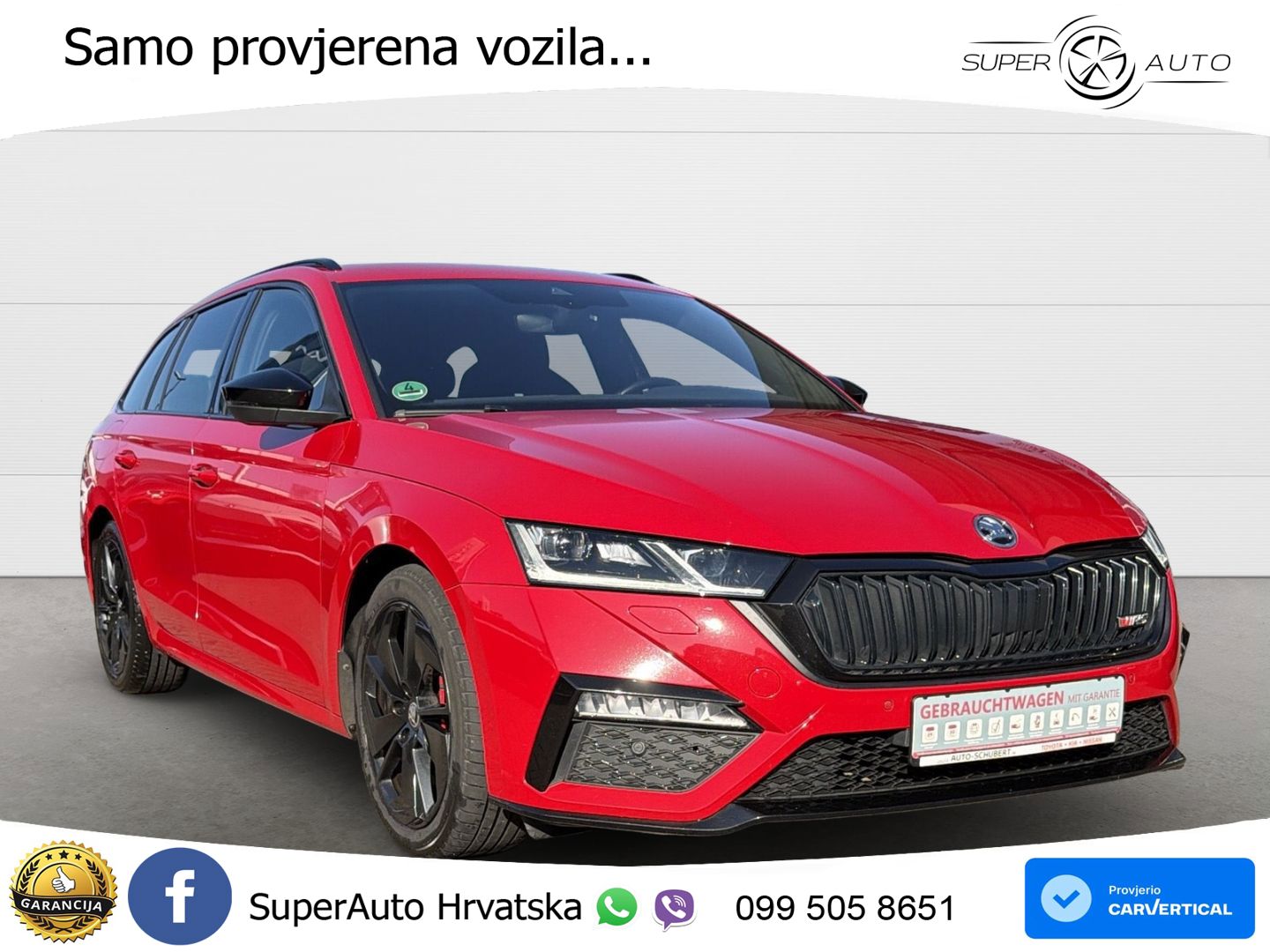 Škoda Octavia Combi RS 2.0 TSI (245 KS) DSG LED+GR SJED+ACC