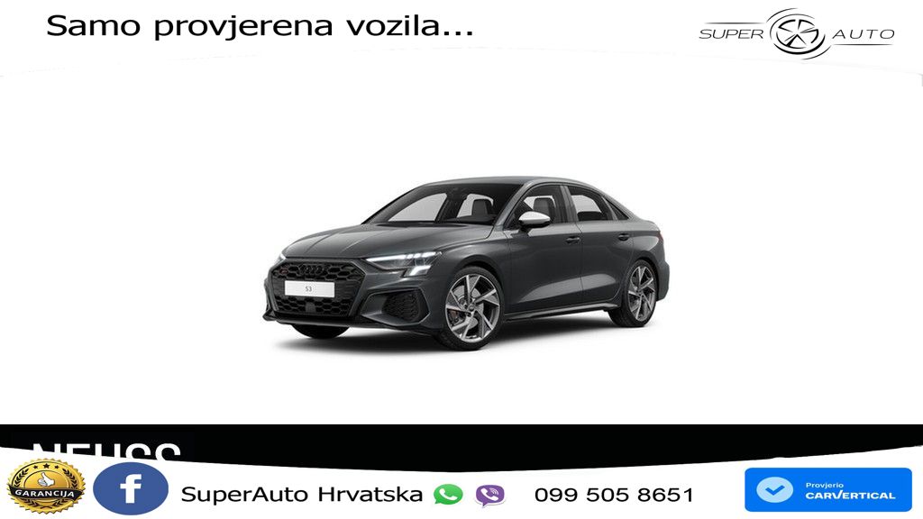 Audi S3 Limuzina 2.0 TFSI (310 KS) quattro S tronic LED+GR SJED+ACC