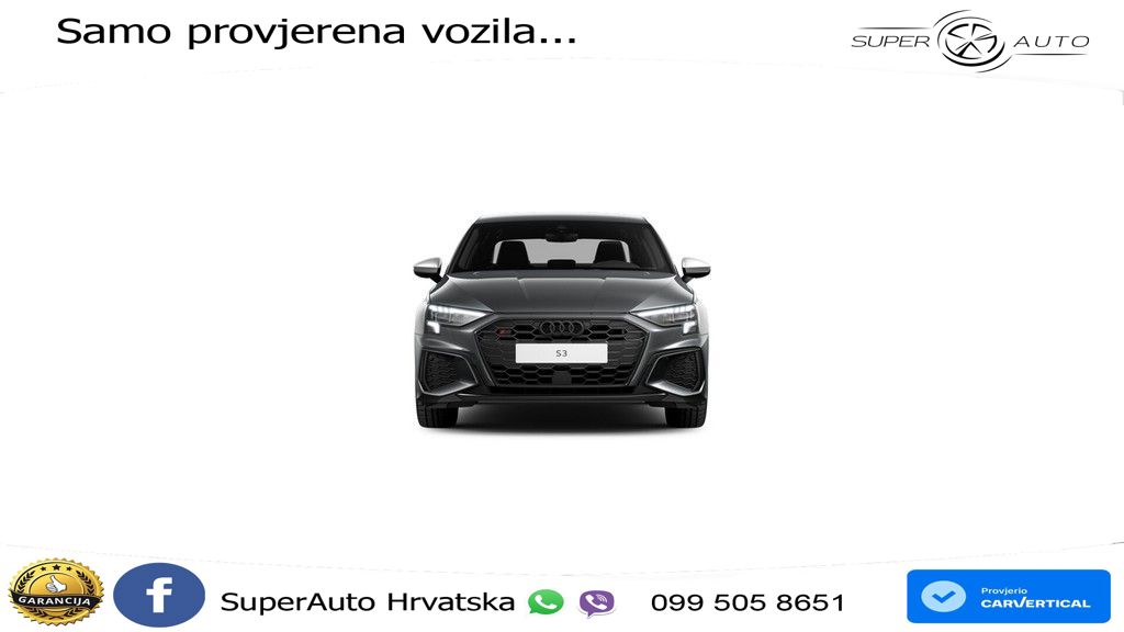 Audi S3 Limuzina 2.0 TFSI (310 KS) quattro S tronic LED+GR SJED+ACC