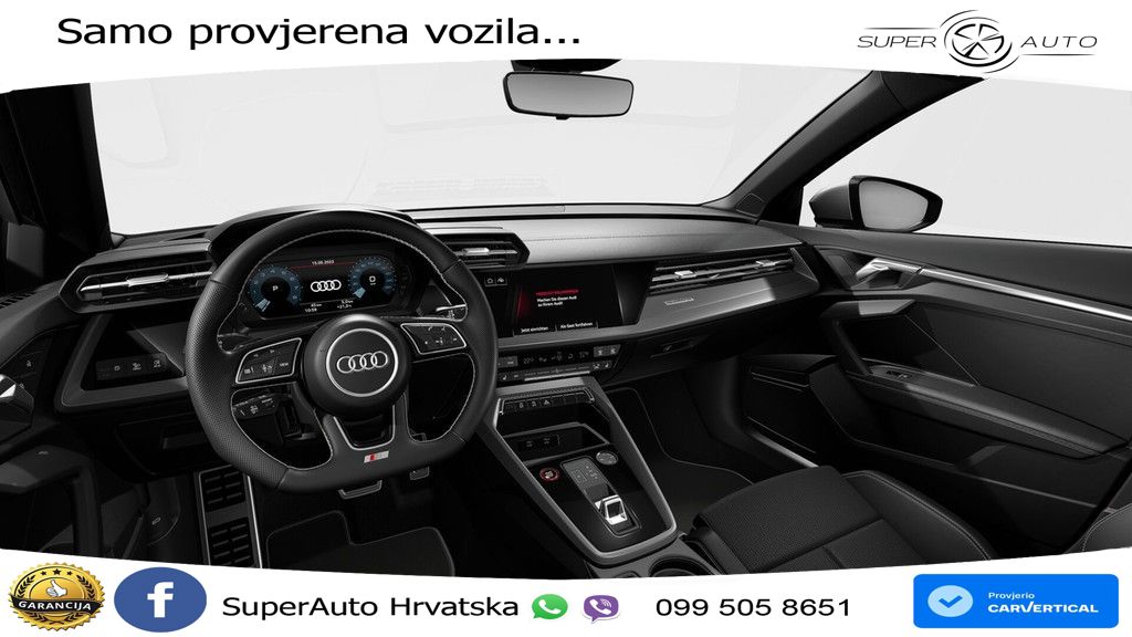 Audi S3 Limuzina 2.0 TFSI (310 KS) quattro S tronic LED+GR SJED+ACC