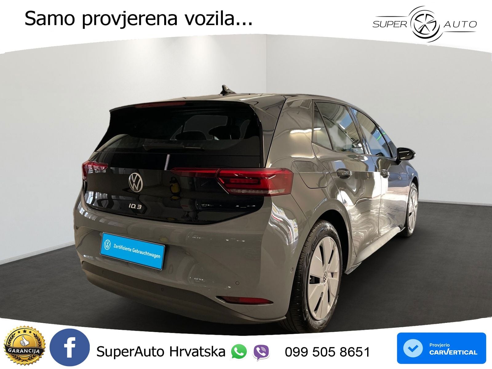 Volkswagen ID.3 Pro 62 kWh (204 KS) LED+GR SJED+ACC