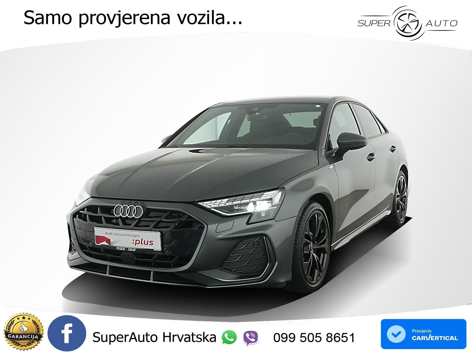 Audi A3 Limuzina 35 TFSI (150 KS) S tronic S line LED+GR SJED+ACC