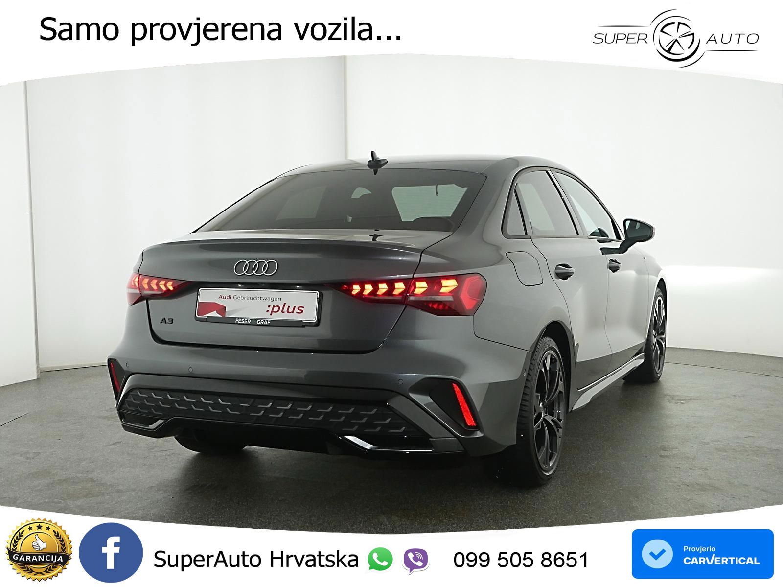 Audi A3 Limuzina 35 TFSI (150 KS) S tronic S line LED+GR SJED+ACC