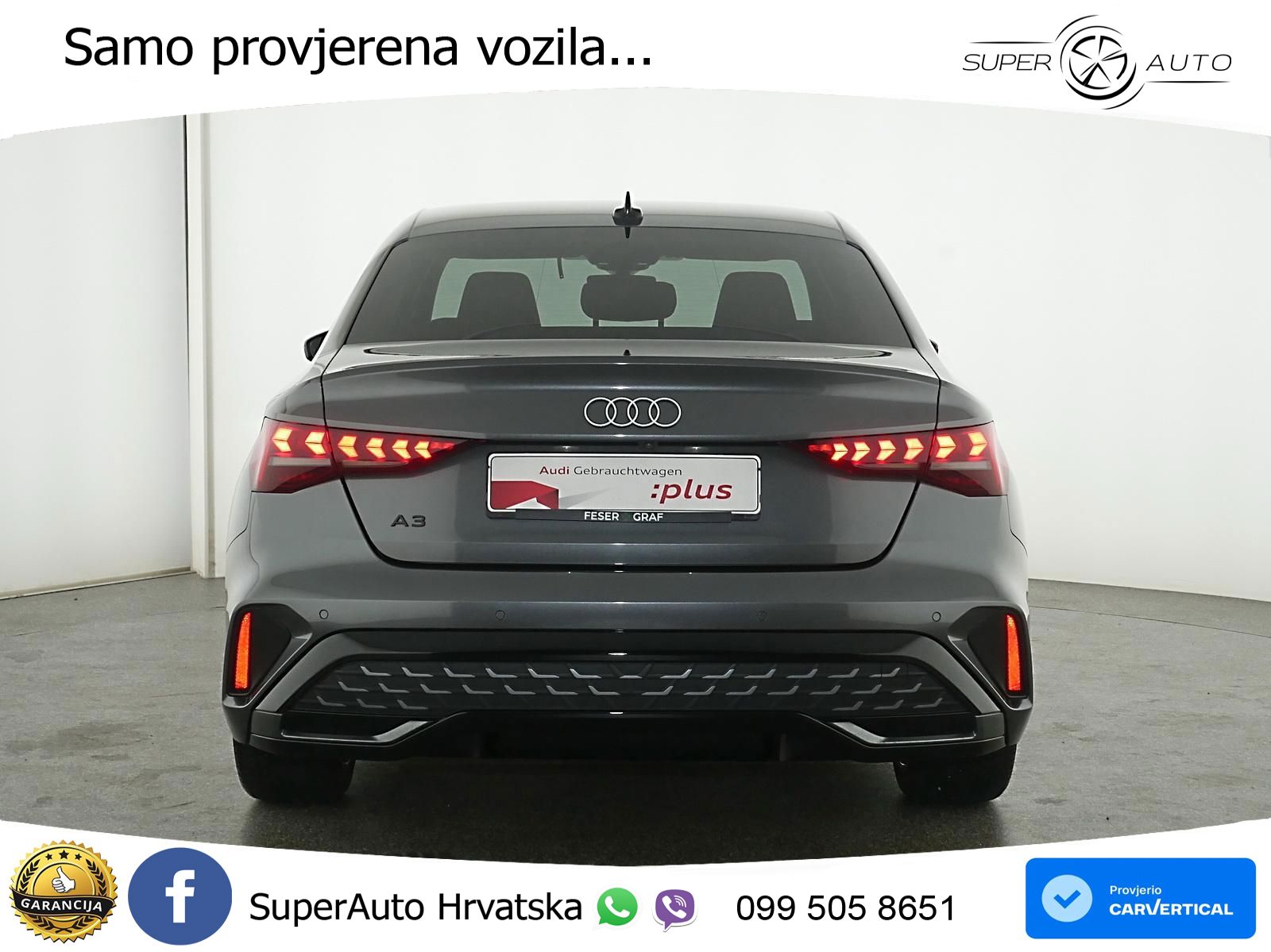 Audi A3 Limuzina 35 TFSI (150 KS) S tronic S line LED+GR SJED+ACC