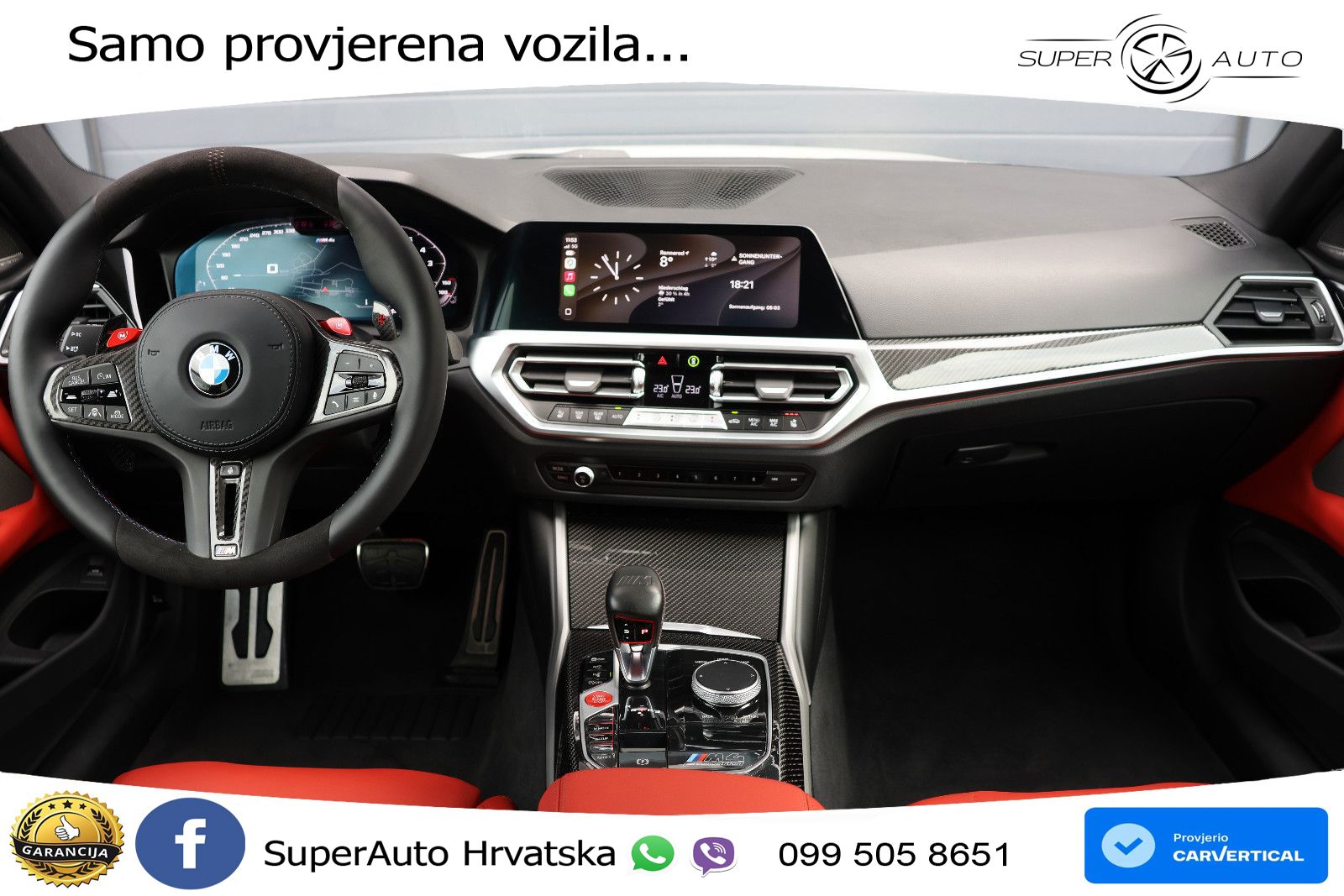 BMW M4 Competition 3.0 (510 KS) xDrive Steptronic LED+GR SJED+ACC