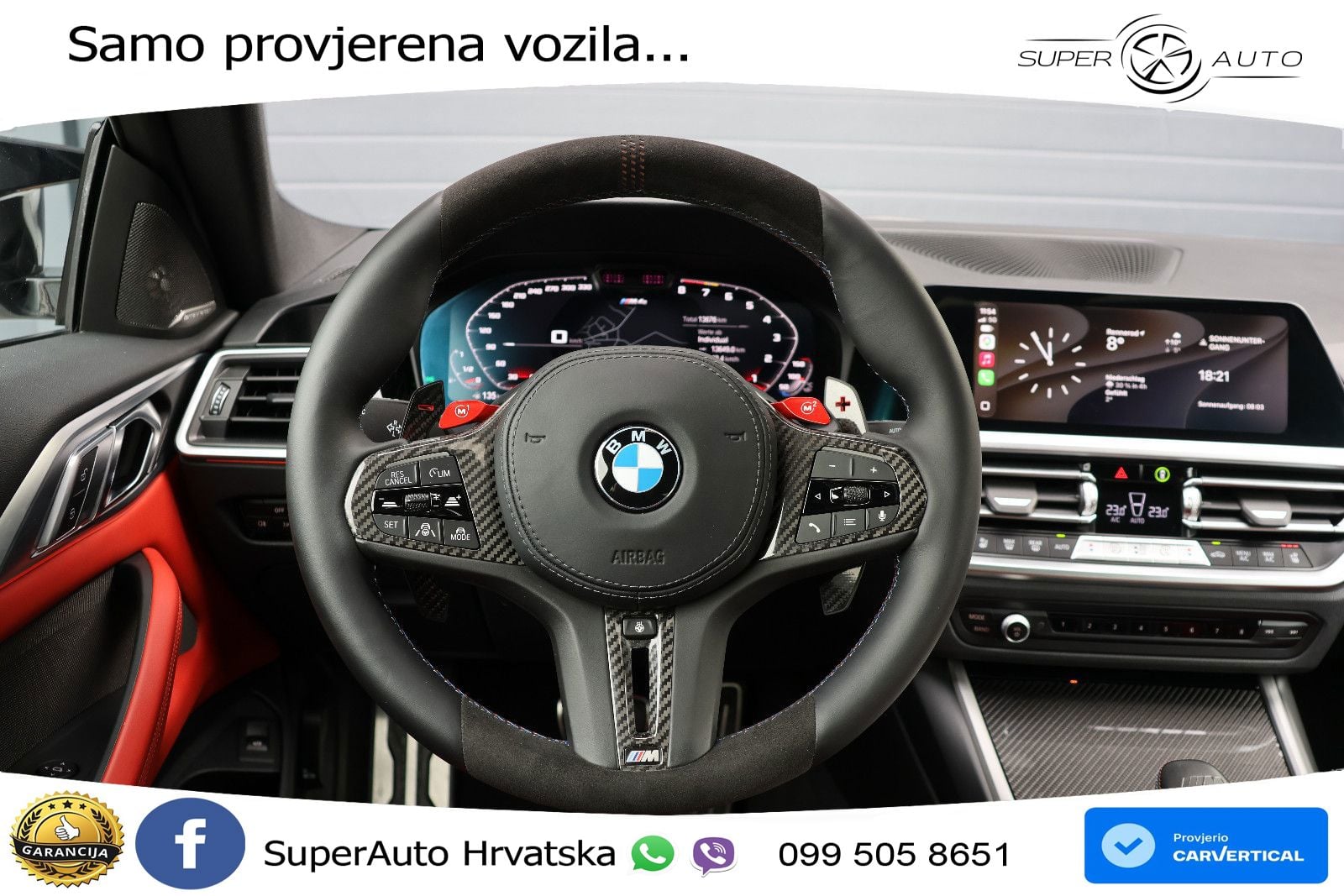 BMW M4 Competition 3.0 (510 KS) xDrive Steptronic LED+GR SJED+ACC