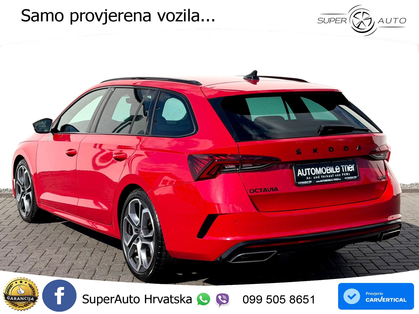 Škoda Octavia Combi RS 2.0 TSI (245 KS) LED+GR SJED+ACC