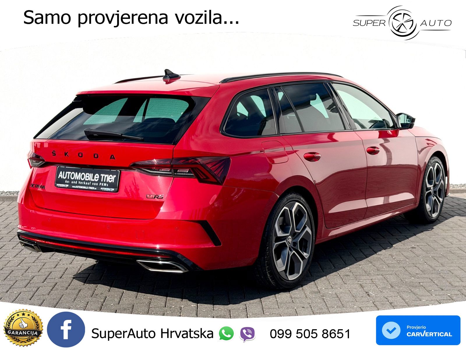 Škoda Octavia Combi RS 2.0 TSI (245 KS) LED+GR SJED+ACC