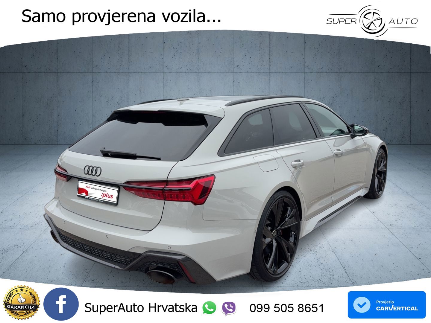 Audi RS6 Avant 4.0 TFSI V8 performance (630 KS)  quattro tiptronic MATRIX+GR SJED+KAM
