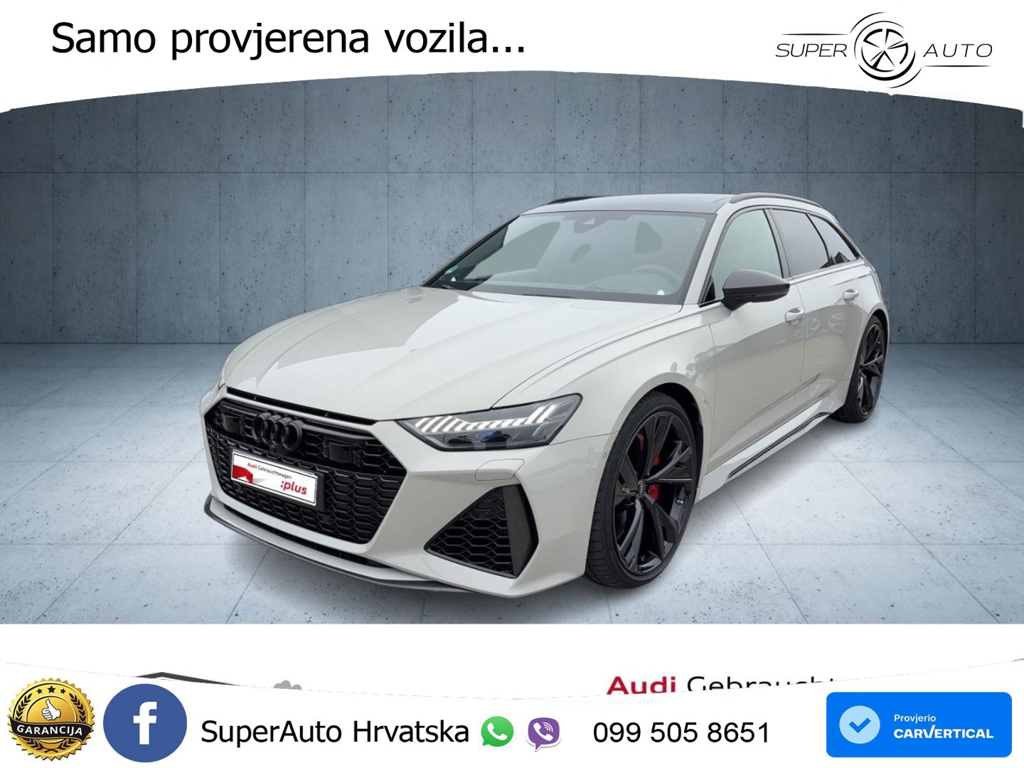 Audi RS6 Avant 4.0 TFSI V8 performance (630 KS)  quattro tiptronic MATRIX+GR SJED+KAM