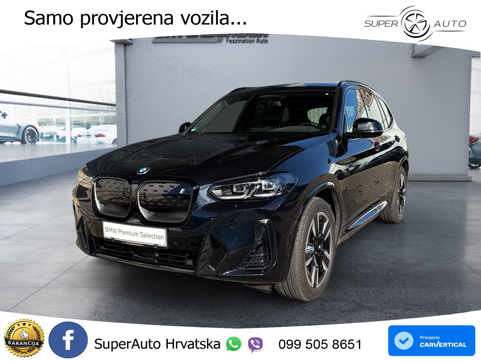 BMW iX3 80 kWh (286 KS) M Sport LED+GR SJED+ACC
