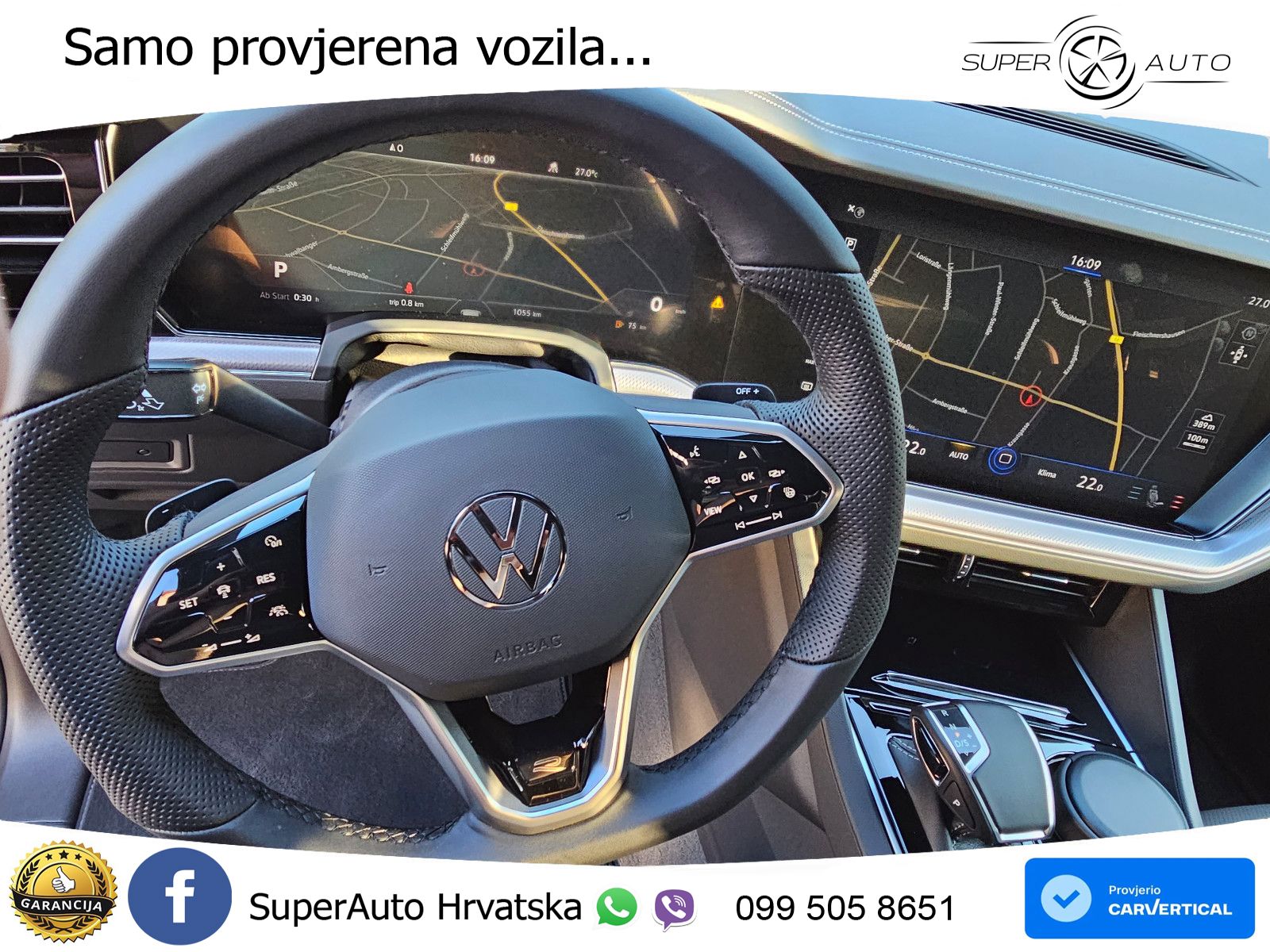 Volkswagen Touareg 3.0 V6 TDI (286 KS) 4MOTION Tiptronic ZRAČNI+ACC+GR SJED+KAM