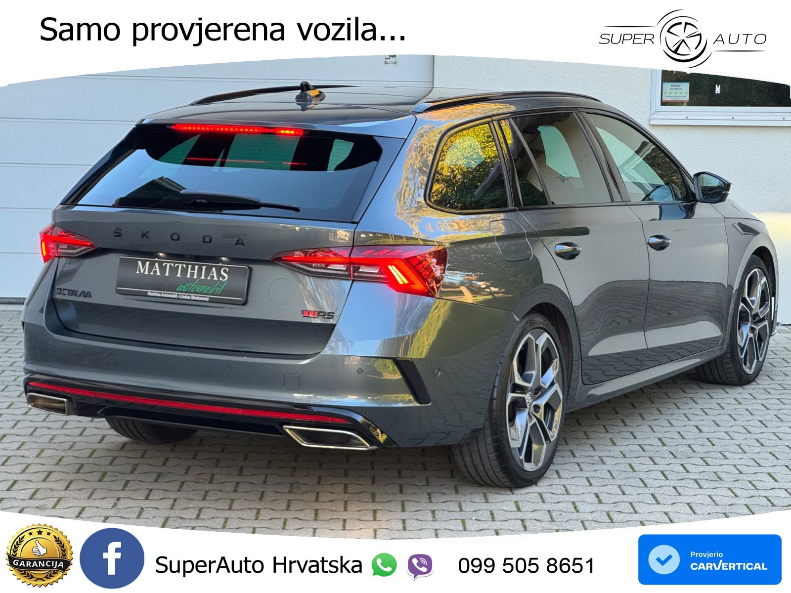 Škoda Octavia Combi RS 2.0 TDI (200 KS) 4x4 DSG LED+GR SJED+ACC