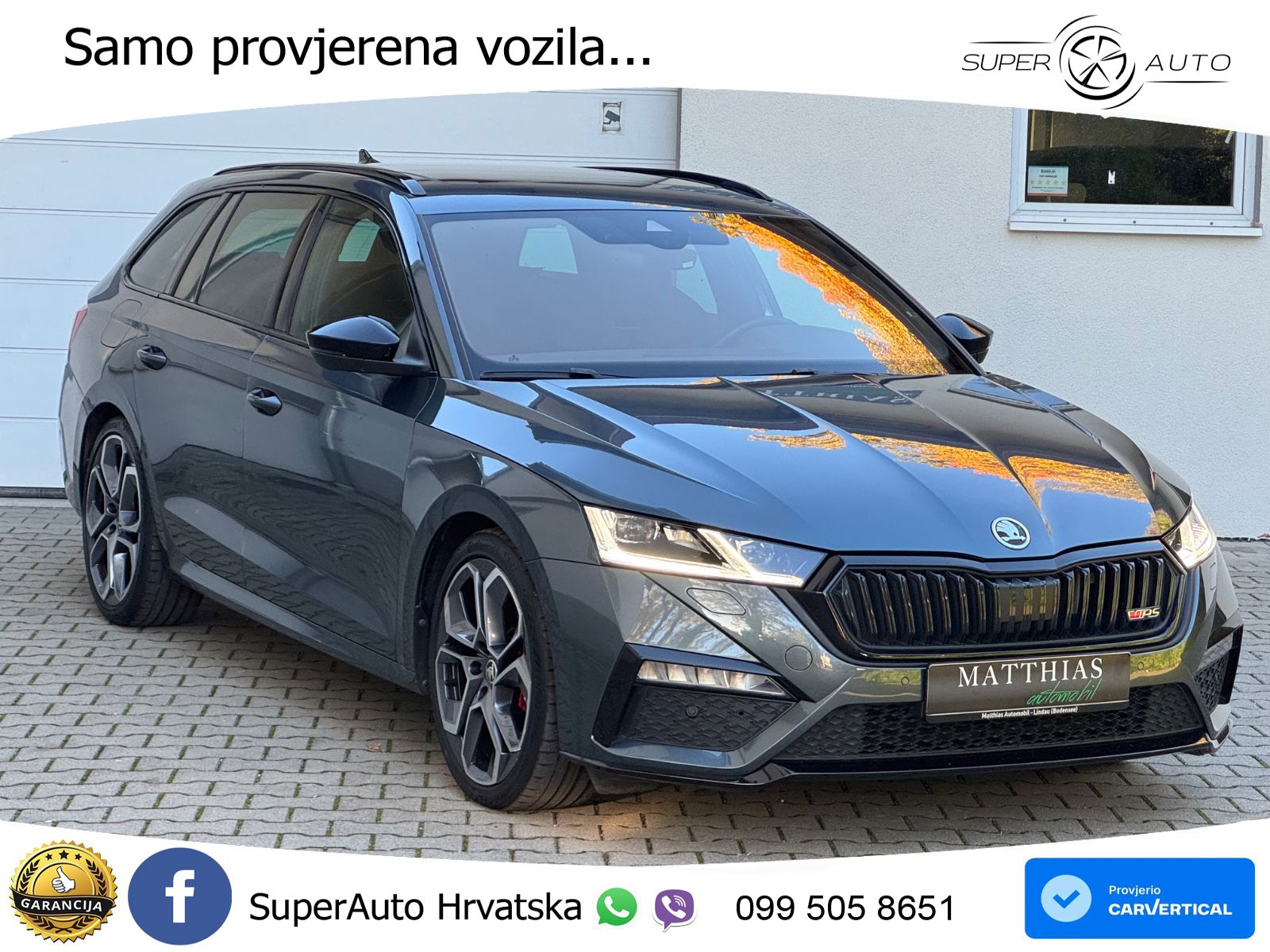 Škoda Octavia Combi RS 2.0 TDI (200 KS) 4x4 DSG LED+GR SJED+ACC