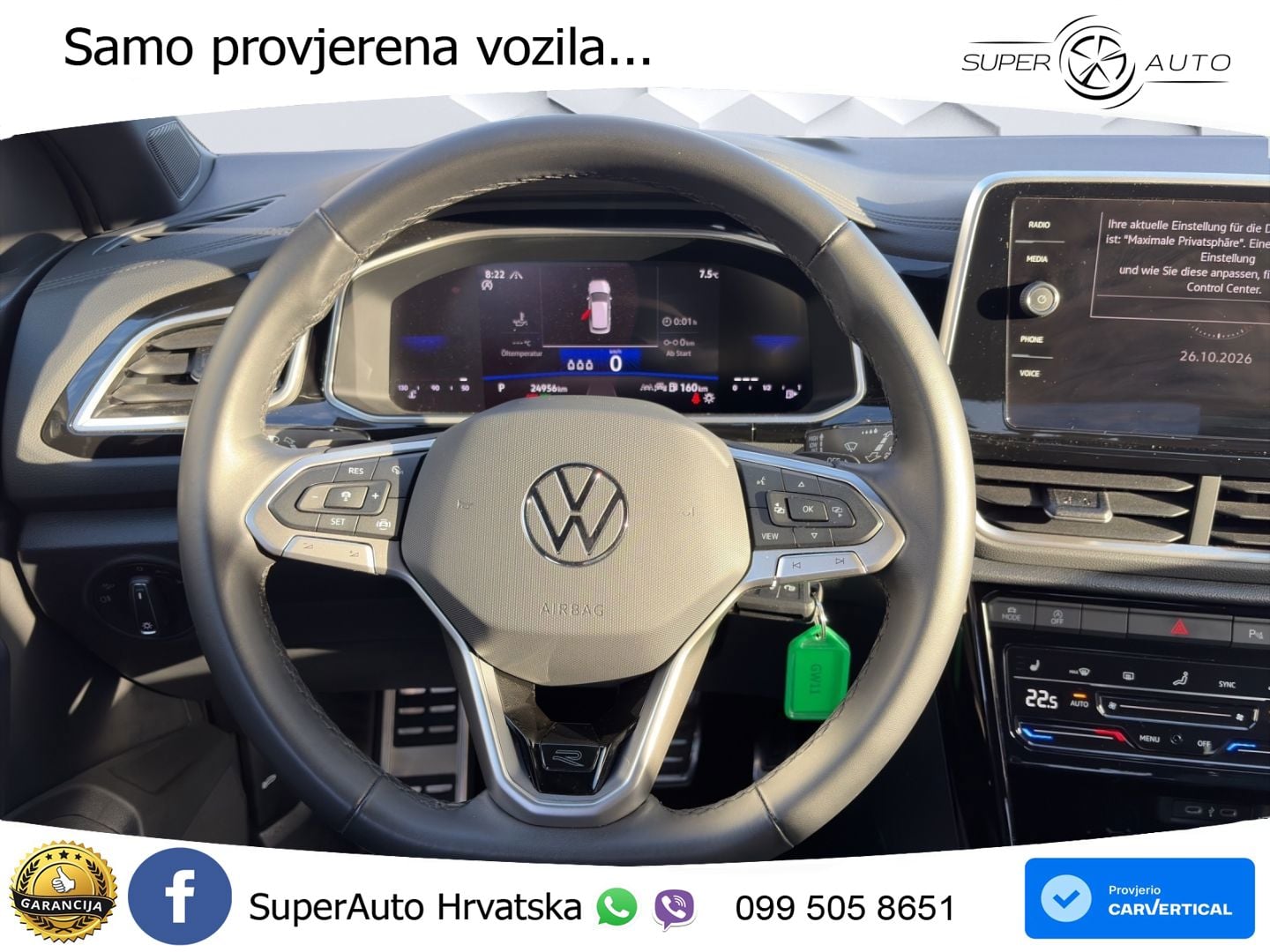 Volkswagen T-Roc 1.5 TSI (150 KS) DSG R-Line LED+GR SJED+ACC