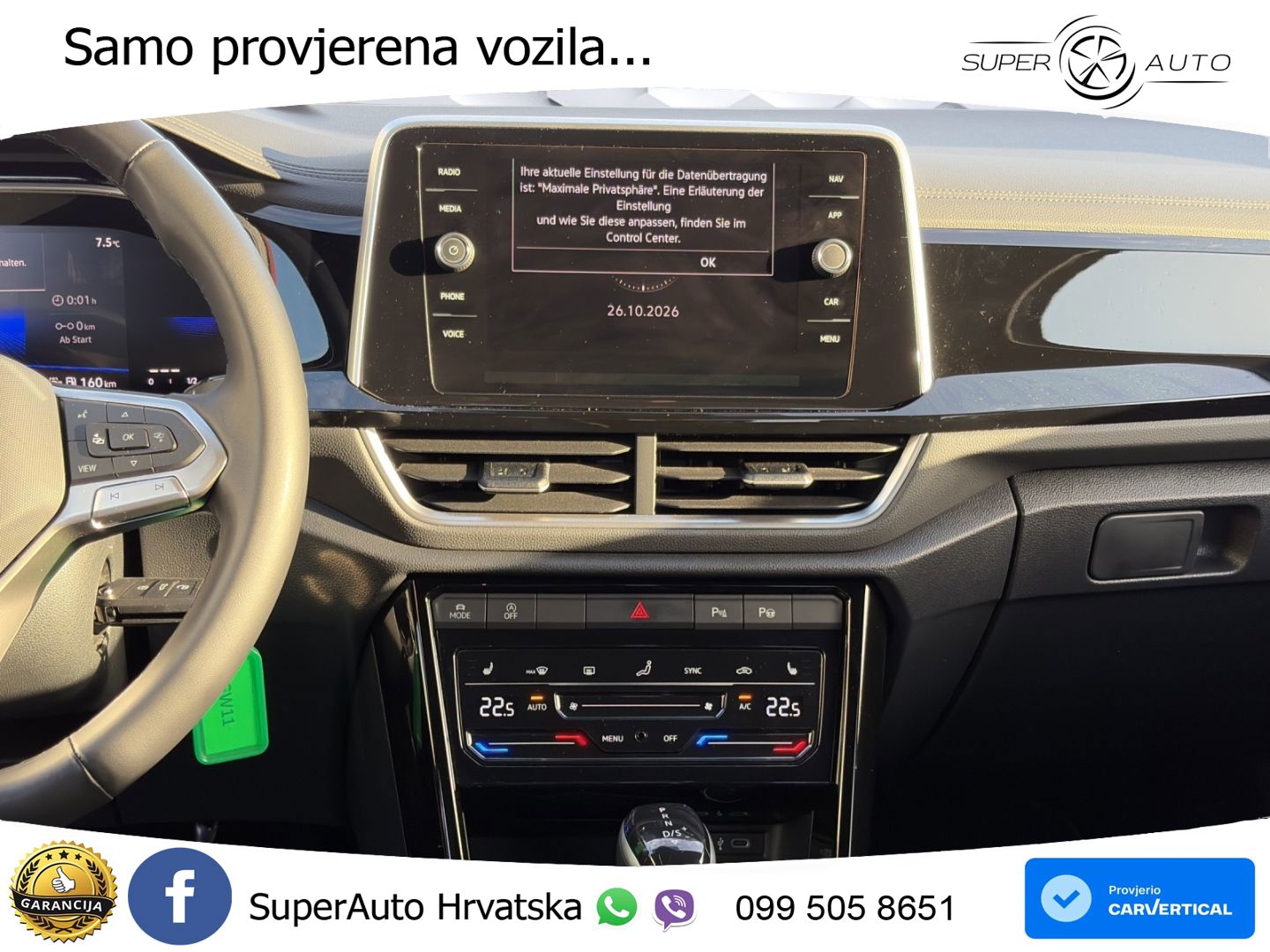 Volkswagen T-Roc 1.5 TSI (150 KS) DSG R-Line LED+GR SJED+ACC