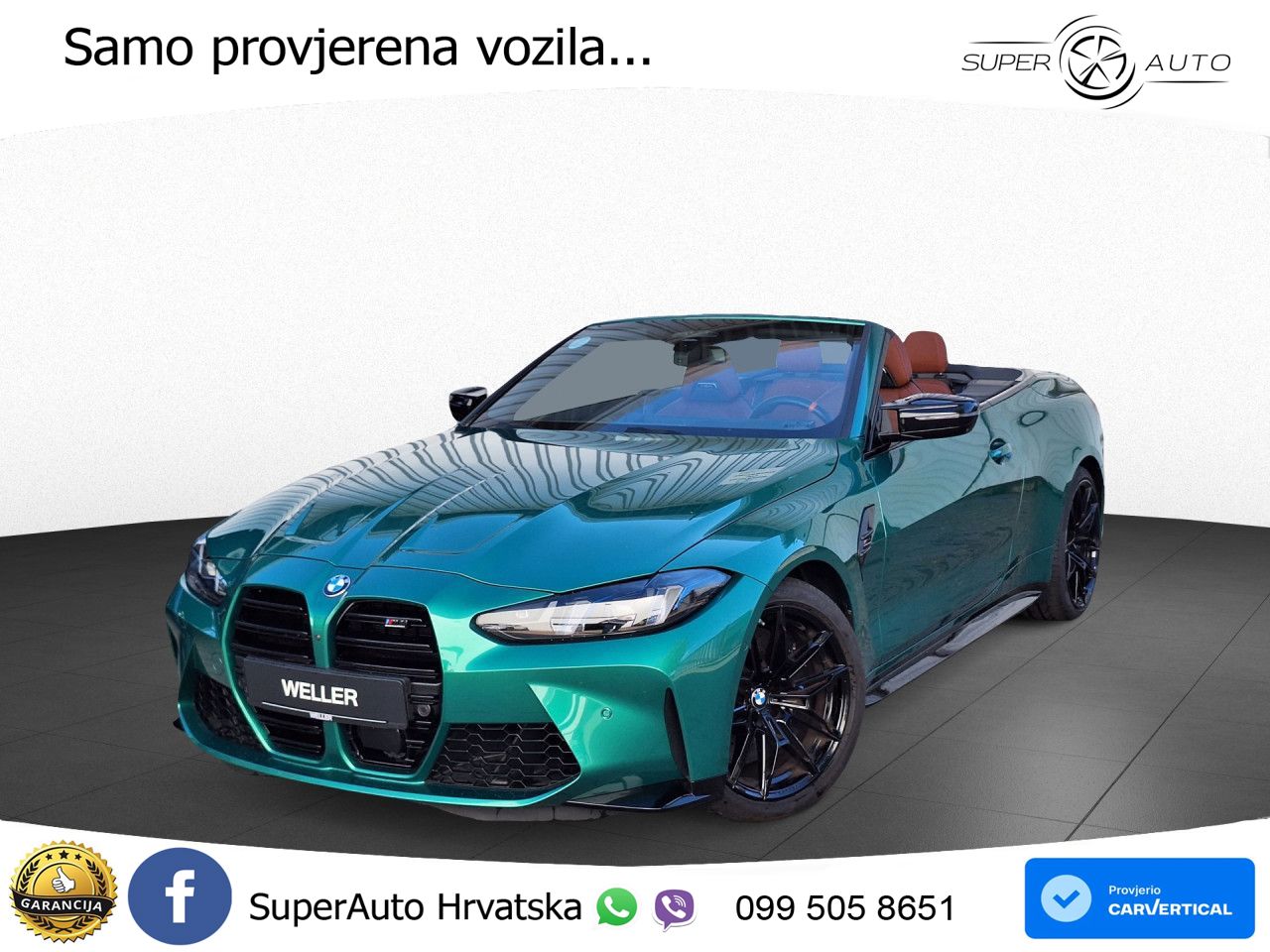 BMW M4 Convertible Competition 3.0 (530 KS) xDrive Steptronic LED+GR SJED+ACC