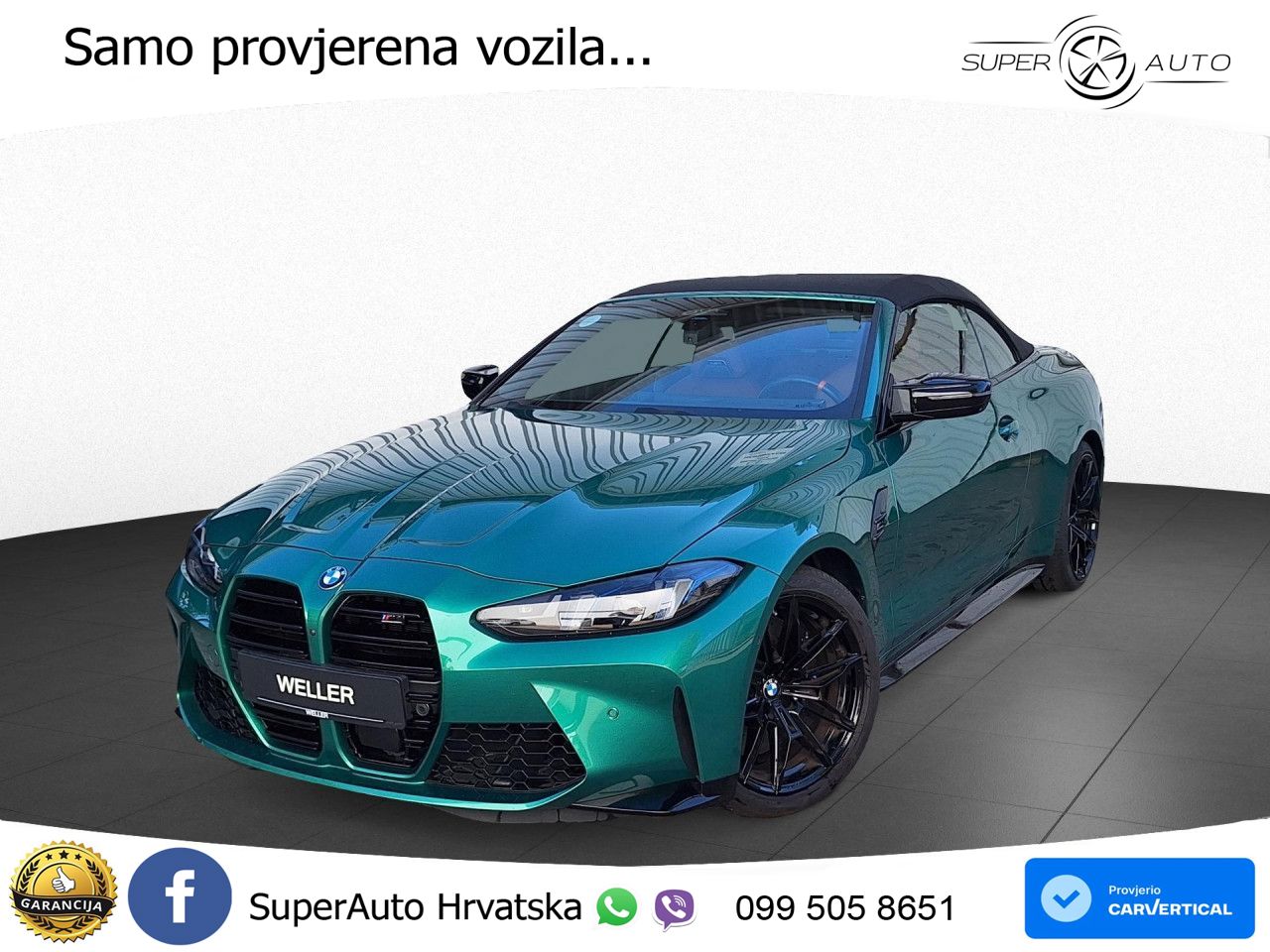 BMW M4 Convertible Competition 3.0 (530 KS) xDrive Steptronic LED+GR SJED+ACC