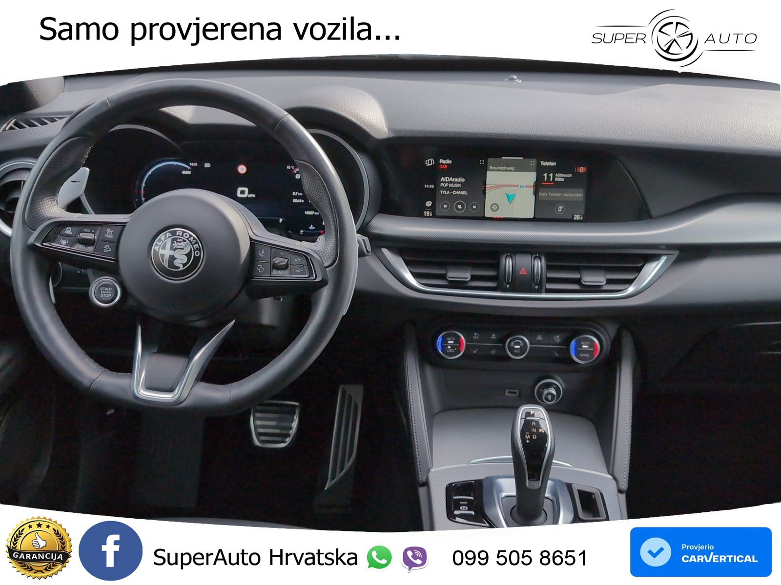 Alfa Romeo Stelvio 2.2 MultiJet II (210 KS) Q4 Automatic LED+GR SJED+ACC