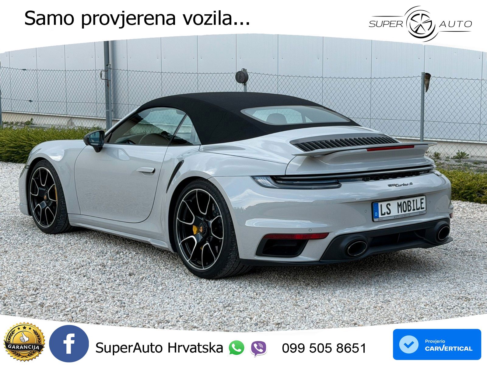 Porsche 911 Turbo S Cabriolet 3.8 (650 KS) PDK ZRAČNI+ACC+GR SJED+KAM
