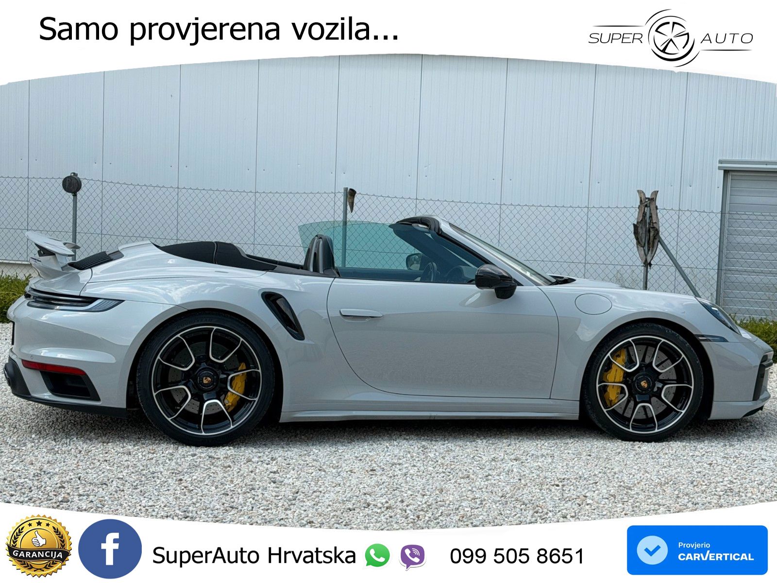 Porsche 911 Turbo S Cabriolet 3.8 (650 KS) PDK ZRAČNI+ACC+GR SJED+KAM