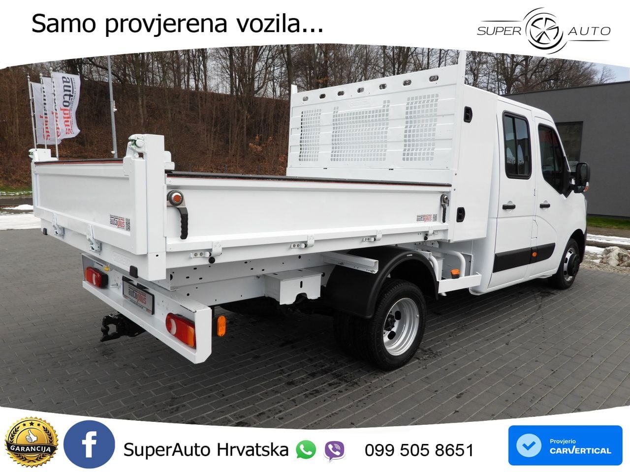 Renault MASTER KIPPER DOPPELKABINE DOKA 6 SITZE TEMPOMAT 145 KS