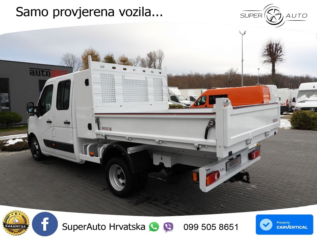 Renault MASTER KIPPER DOPPELKABINE DOKA 6 SITZE TEMPOMAT 145 KS