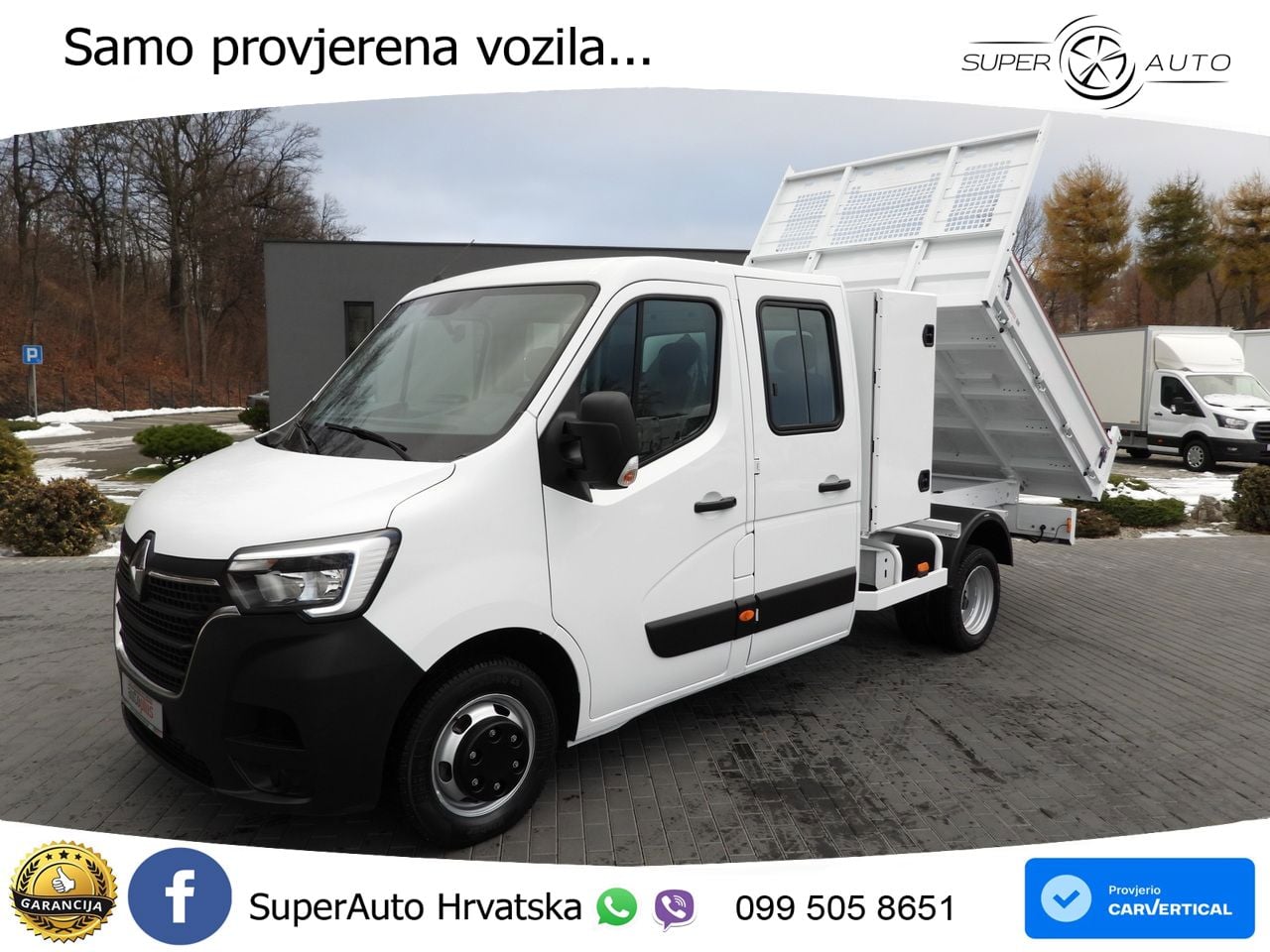 Renault MASTER KIPPER DOPPELKABINE DOKA 6 SITZE TEMPOMAT 145 KS