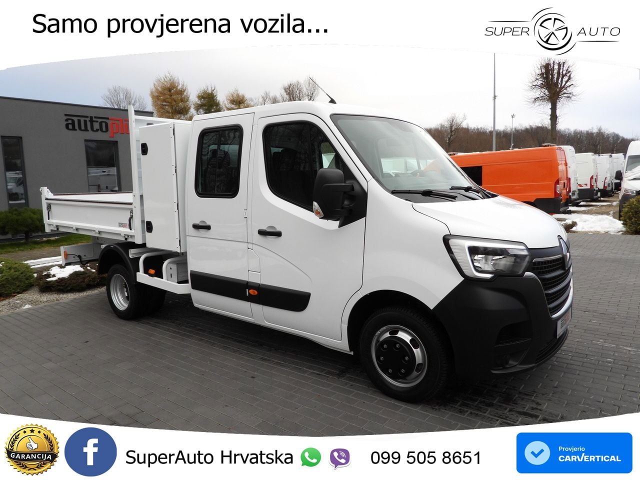 Renault MASTER KIPPER DOPPELKABINE DOKA 6 SITZE TEMPOMAT 145 KS