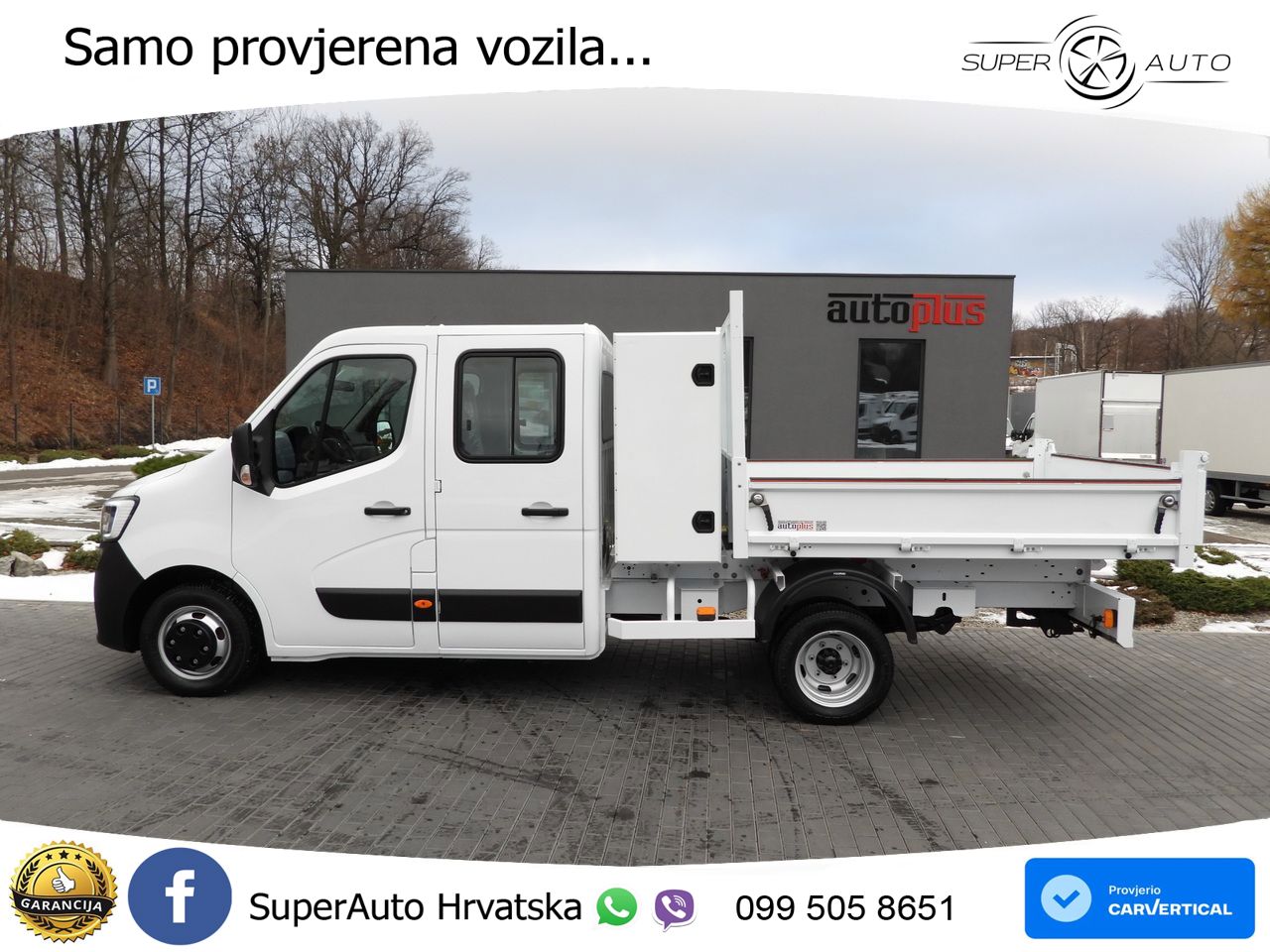 Renault MASTER KIPPER DOPPELKABINE DOKA 6 SITZE TEMPOMAT 145 KS