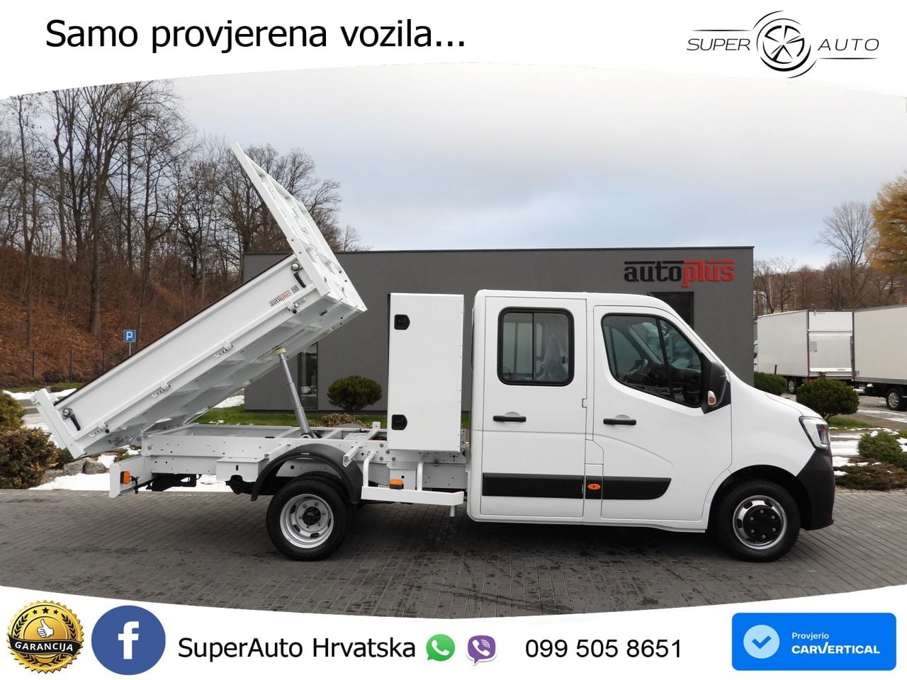 Renault MASTER KIPPER DOPPELKABINE DOKA 6 SITZE TEMPOMAT 145 KS