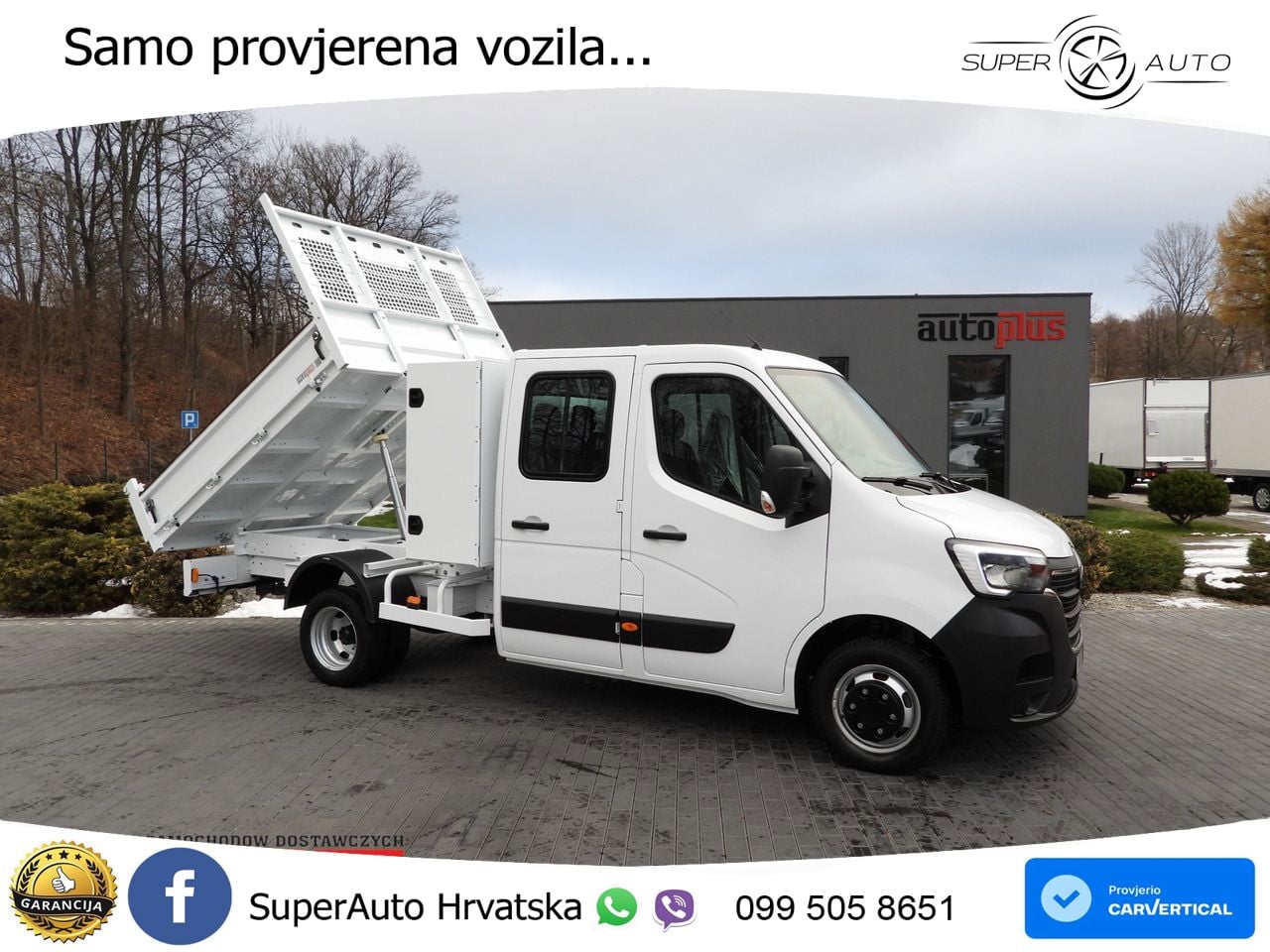 Renault MASTER KIPPER DOPPELKABINE DOKA 6 SITZE TEMPOMAT 145 KS