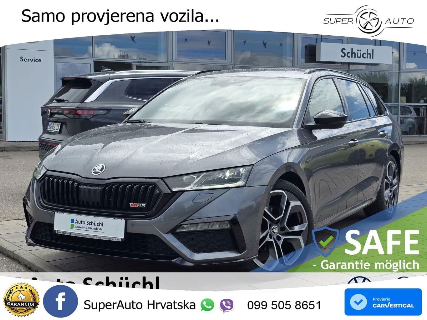 Škoda Octavia Combi RS 2.0 TDI (200 KS) DSG LED+GR SJED+ACC