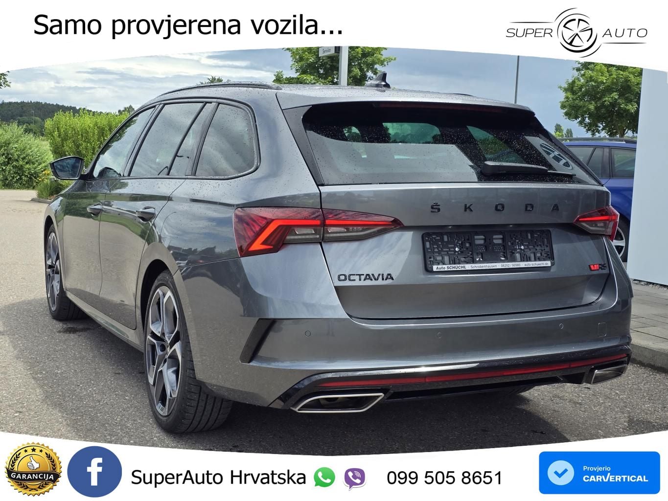 Škoda Octavia Combi RS 2.0 TDI (200 KS) DSG LED+GR SJED+ACC