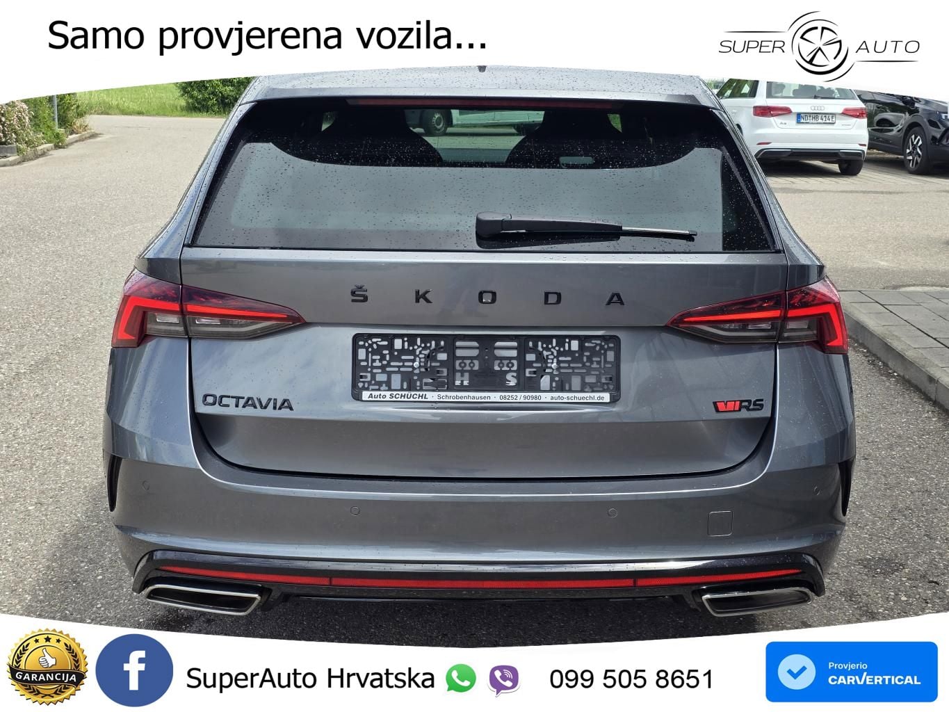 Škoda Octavia Combi RS 2.0 TDI (200 KS) DSG LED+GR SJED+ACC