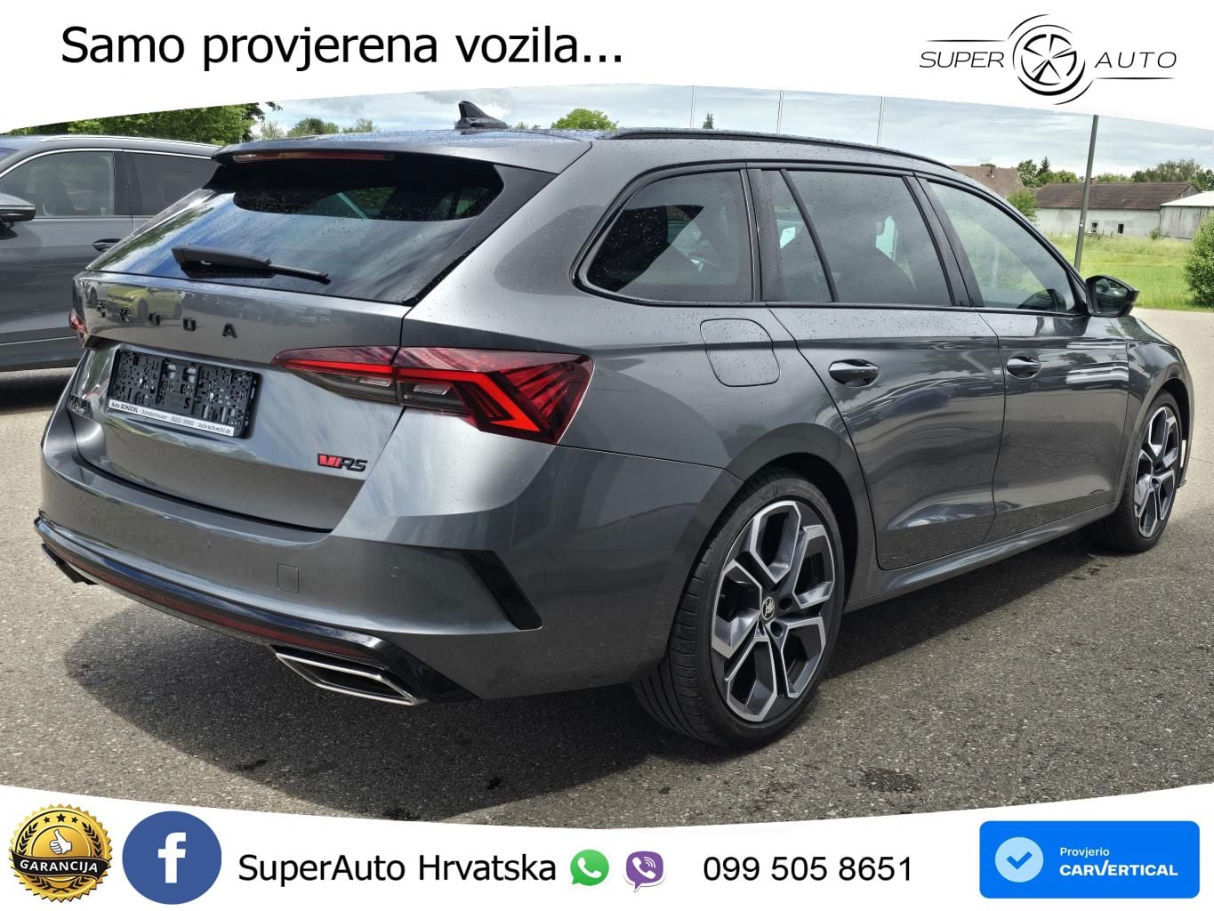 Škoda Octavia Combi RS 2.0 TDI (200 KS) DSG LED+GR SJED+ACC